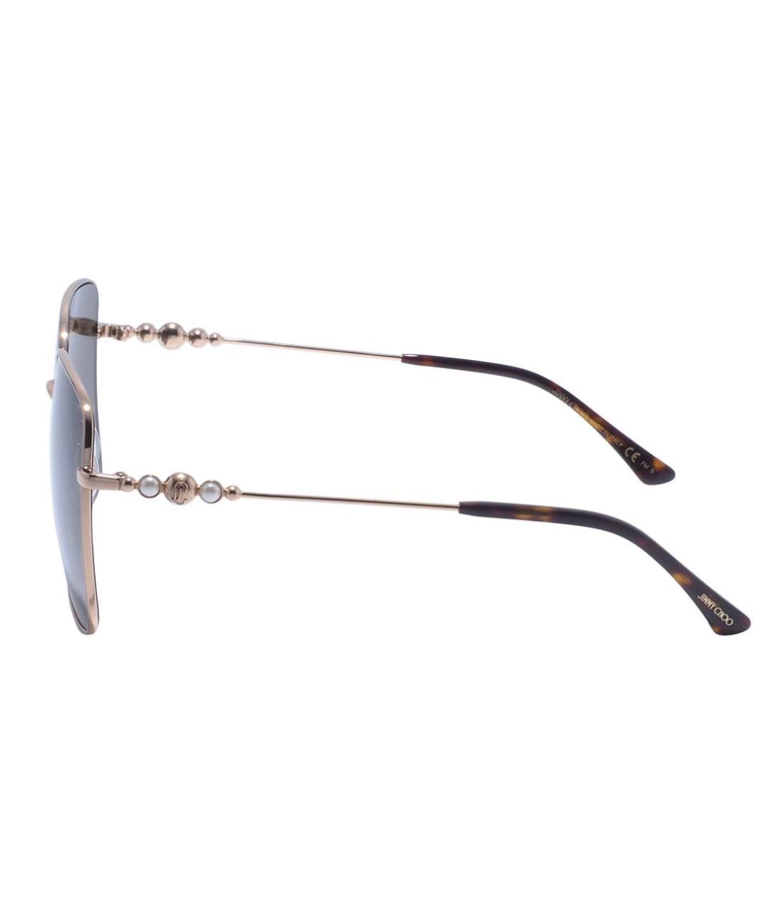 JIMMY CHOO Серые пластиковые солнцезащитные очки, фото 3