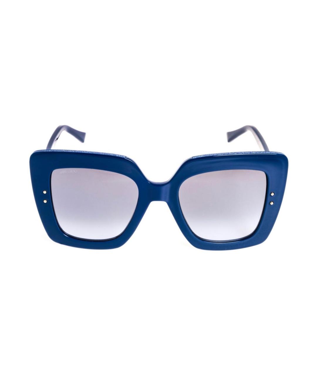 JIMMY CHOO Темно-синие пластиковые солнцезащитные очки, фото 6