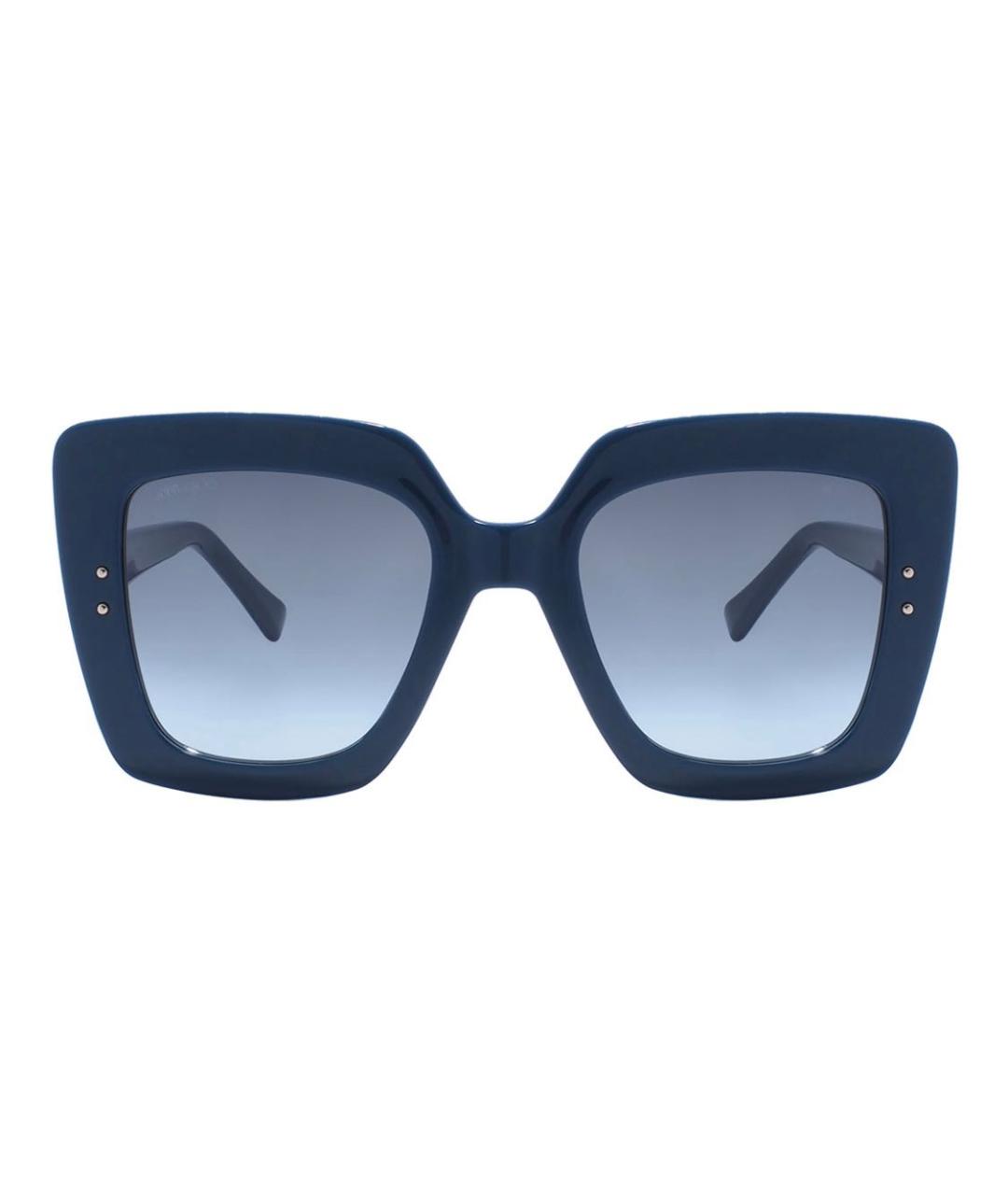 JIMMY CHOO Темно-синие пластиковые солнцезащитные очки, фото 2