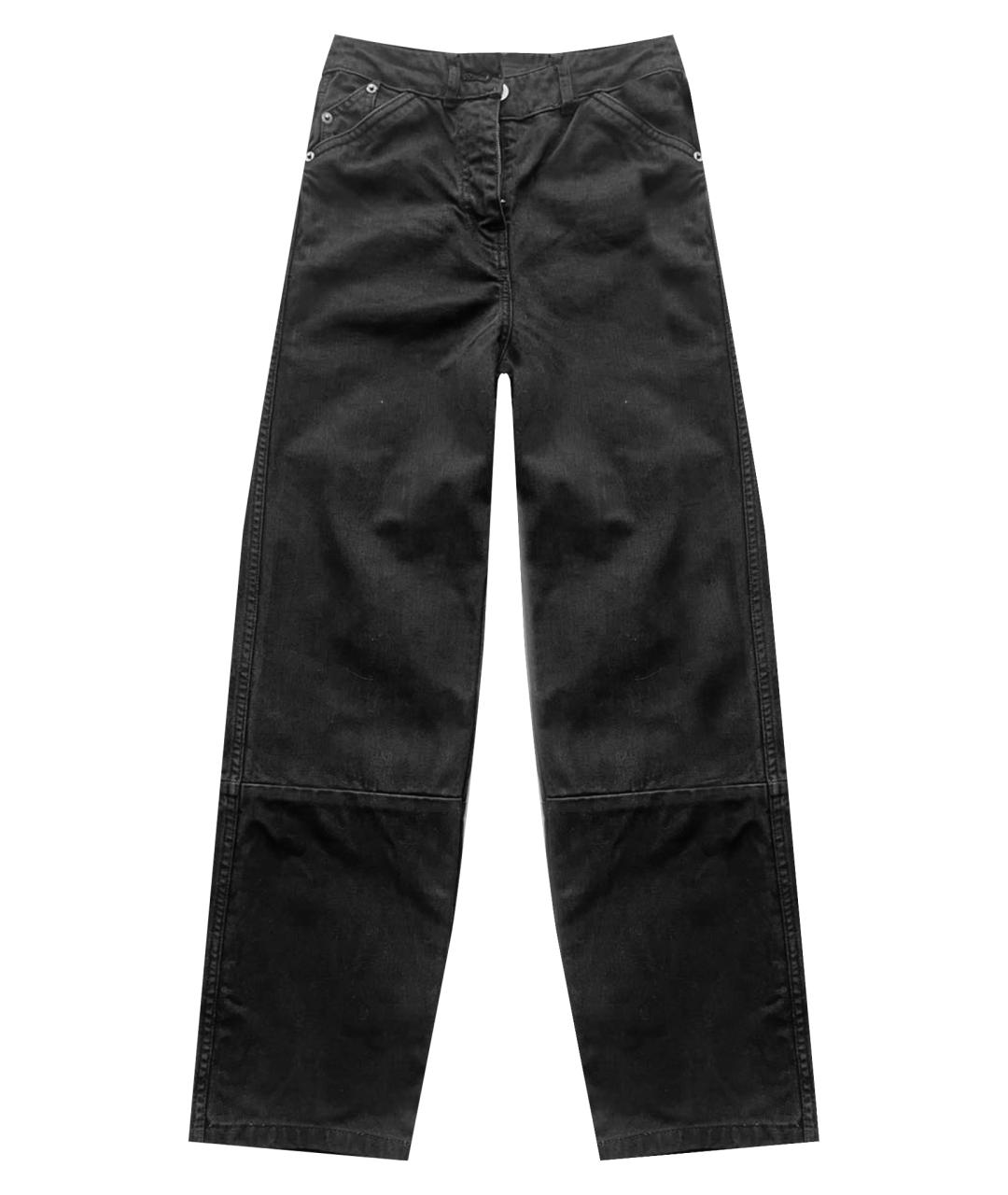 JACQUEMUS Черные хлопковые прямые джинсы, фото 1