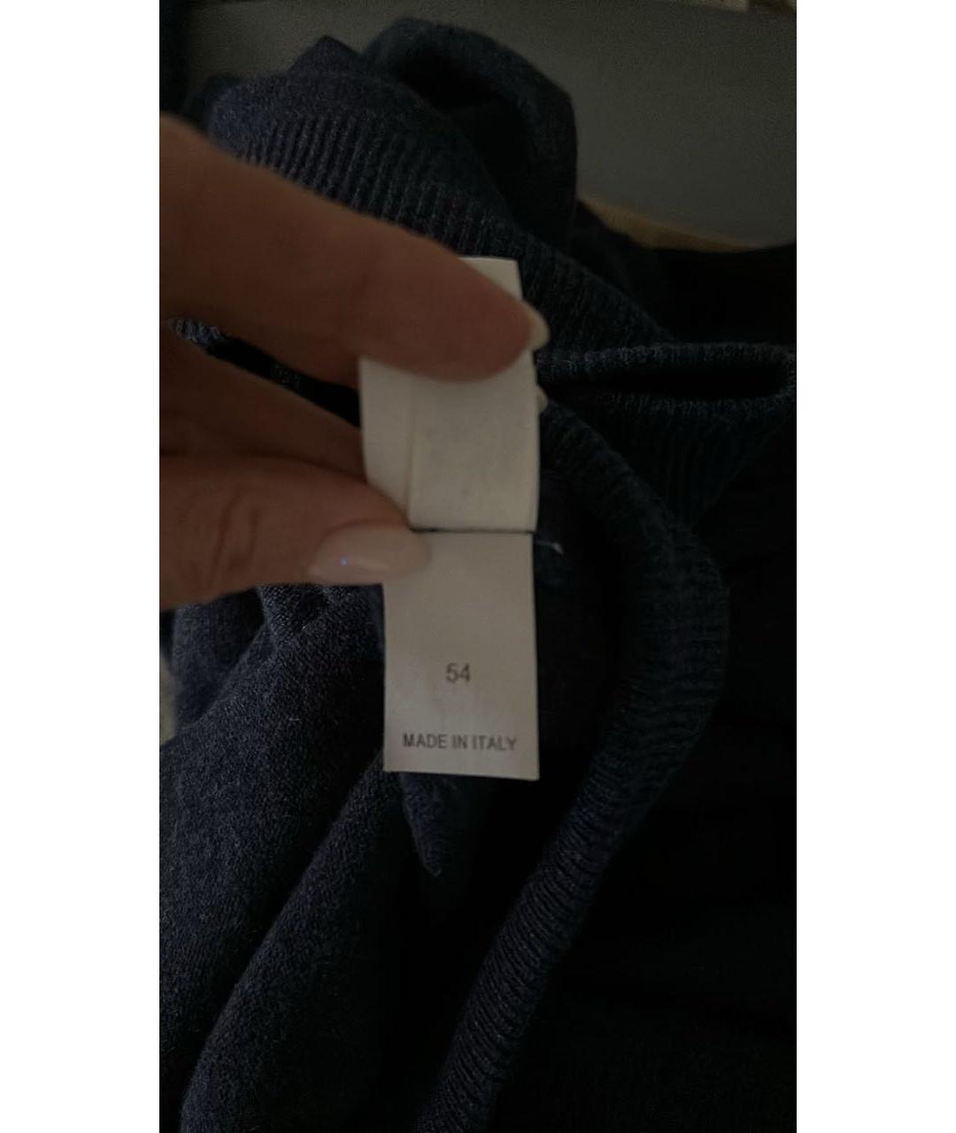 BRUNELLO CUCINELLI Синий кашемировый джемпер / свитер, фото 8