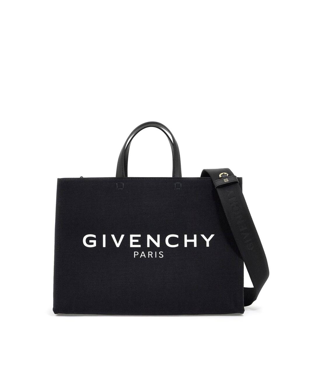 GIVENCHY Черная хлопковая сумка тоут, фото 1