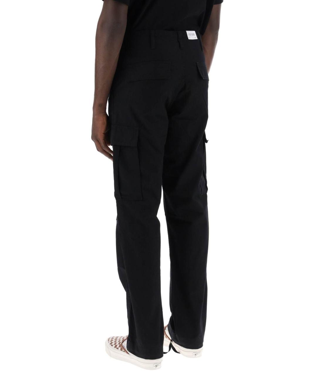 CARHARTT WIP Черные хлопковые повседневные брюки, фото 5