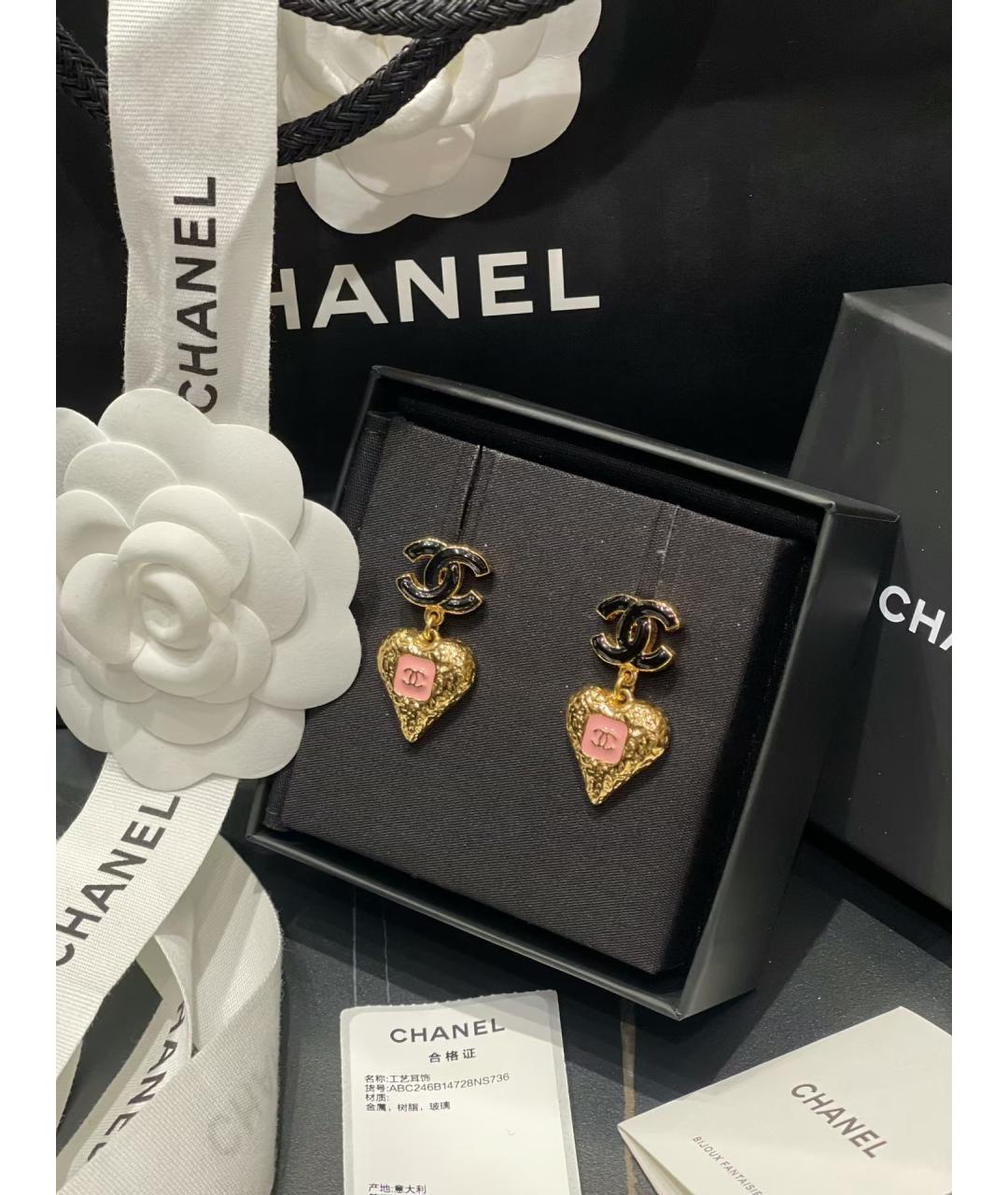 CHANEL PRE-OWNED Розовые серьги, фото 3