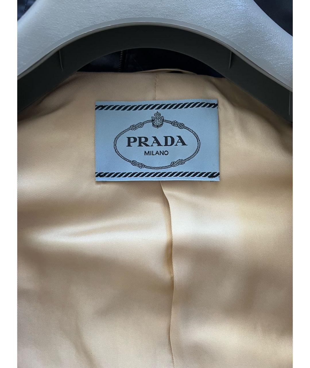 PRADA Бежевый шелковый жакет/пиджак, фото 3