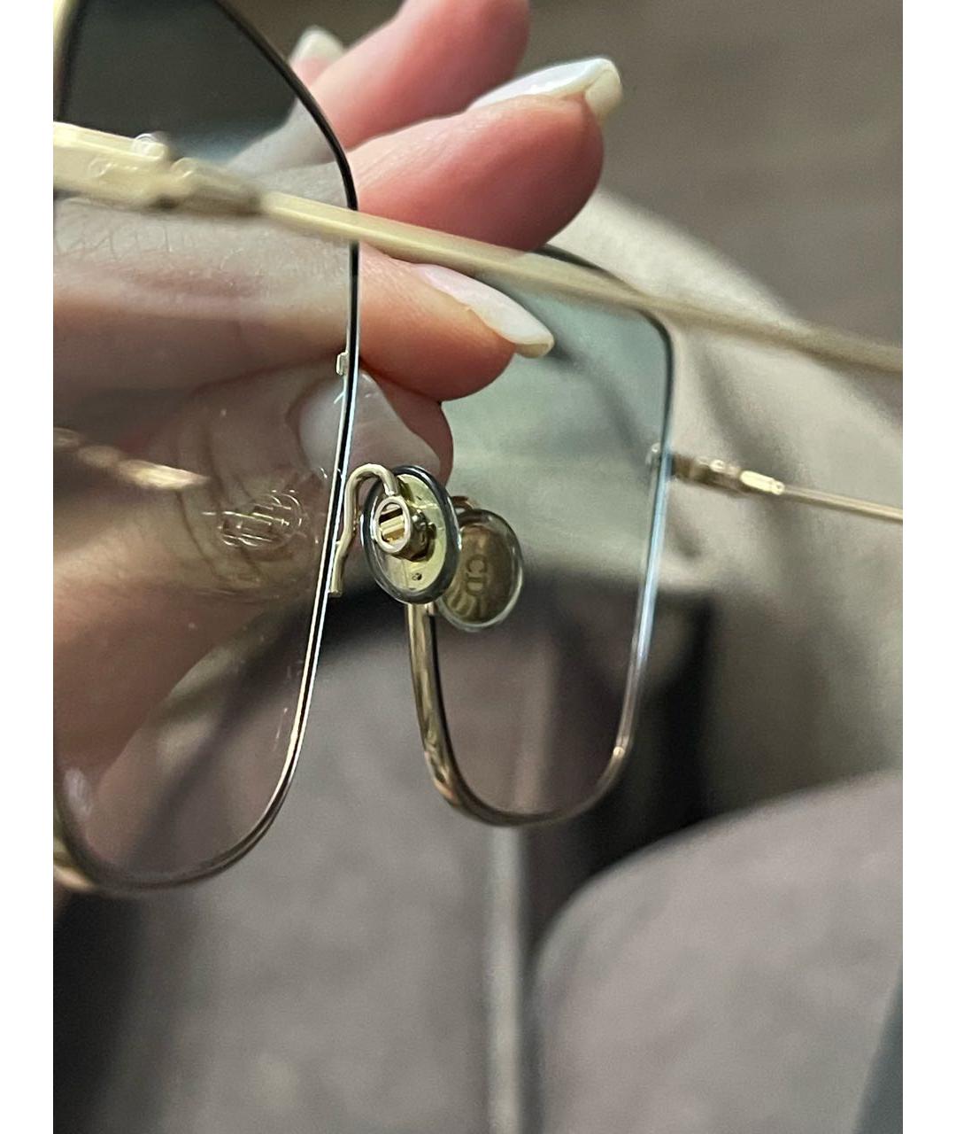 CHRISTIAN DIOR PRE-OWNED Мульти металлические солнцезащитные очки, фото 7