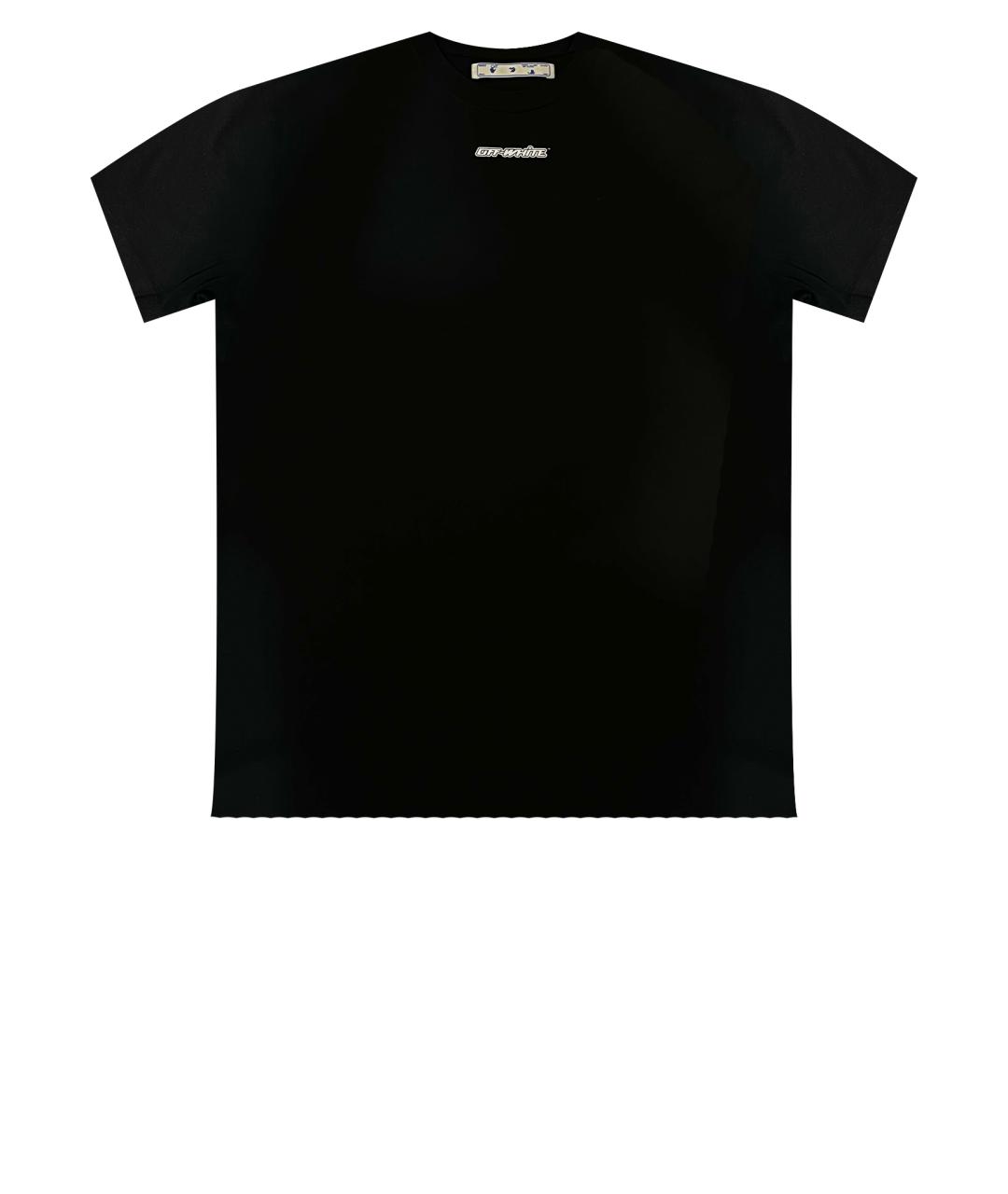 OFF-WHITE Черная хлопковая футболка, фото 8