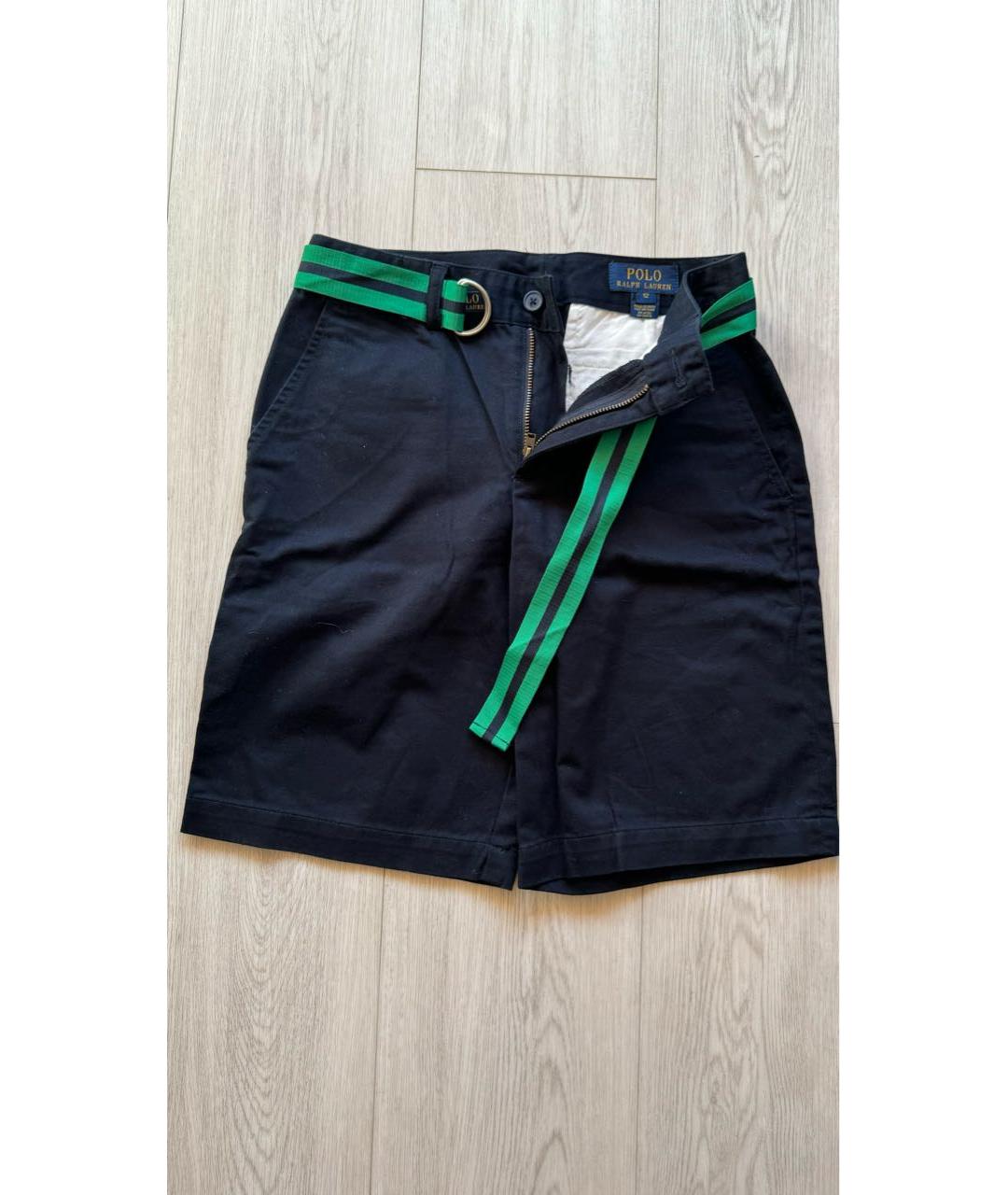 POLO RALPH LAUREN Синие хлопковые брюки и шорты, фото 3
