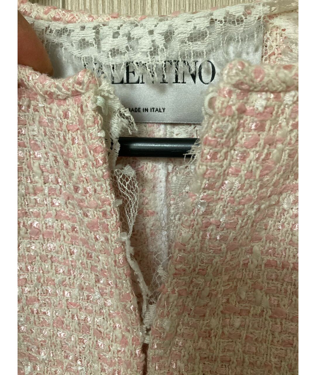 VALENTINO Розовый твидовый жакет/пиджак, фото 5