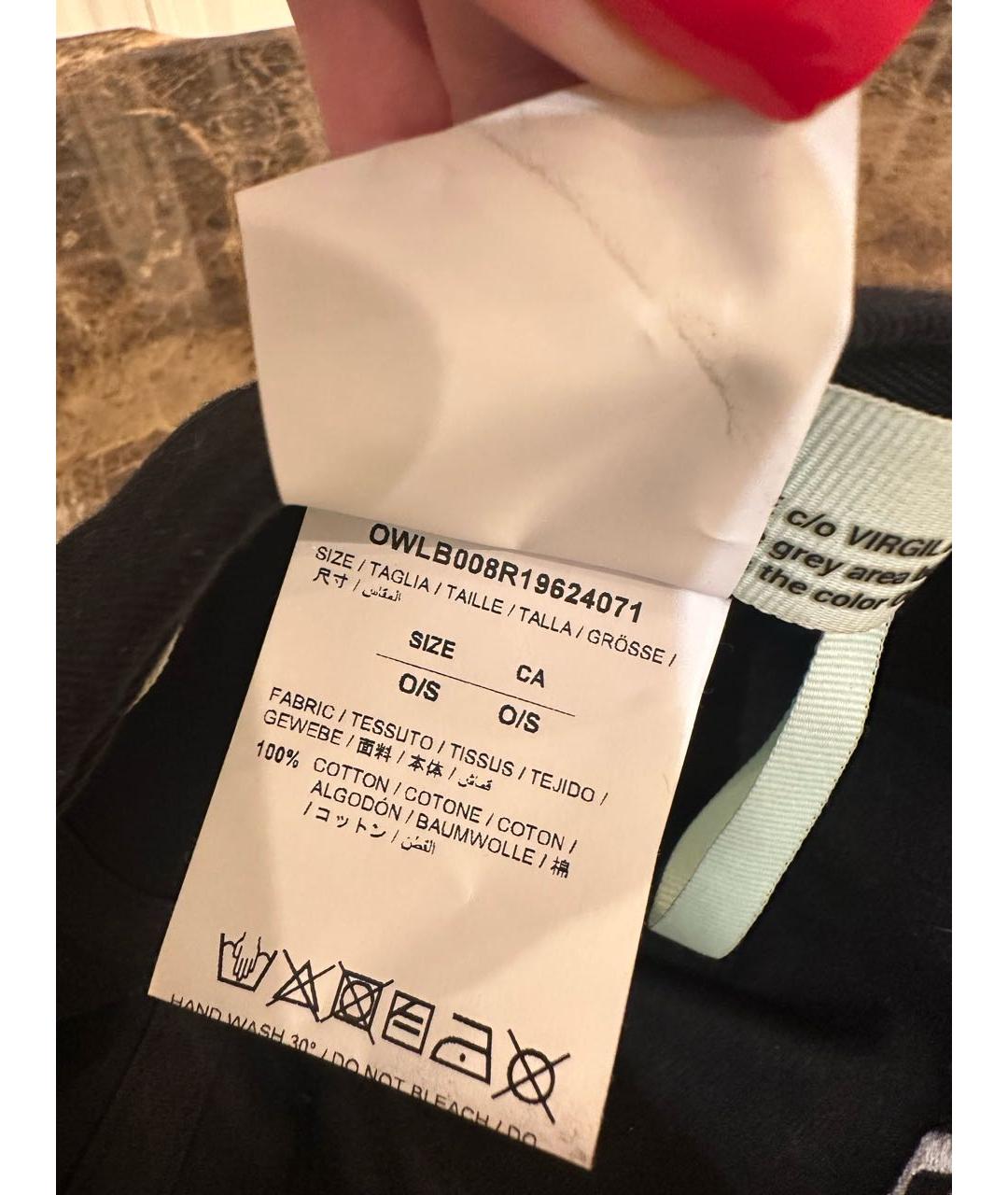 OFF-WHITE Черная кепка, фото 5