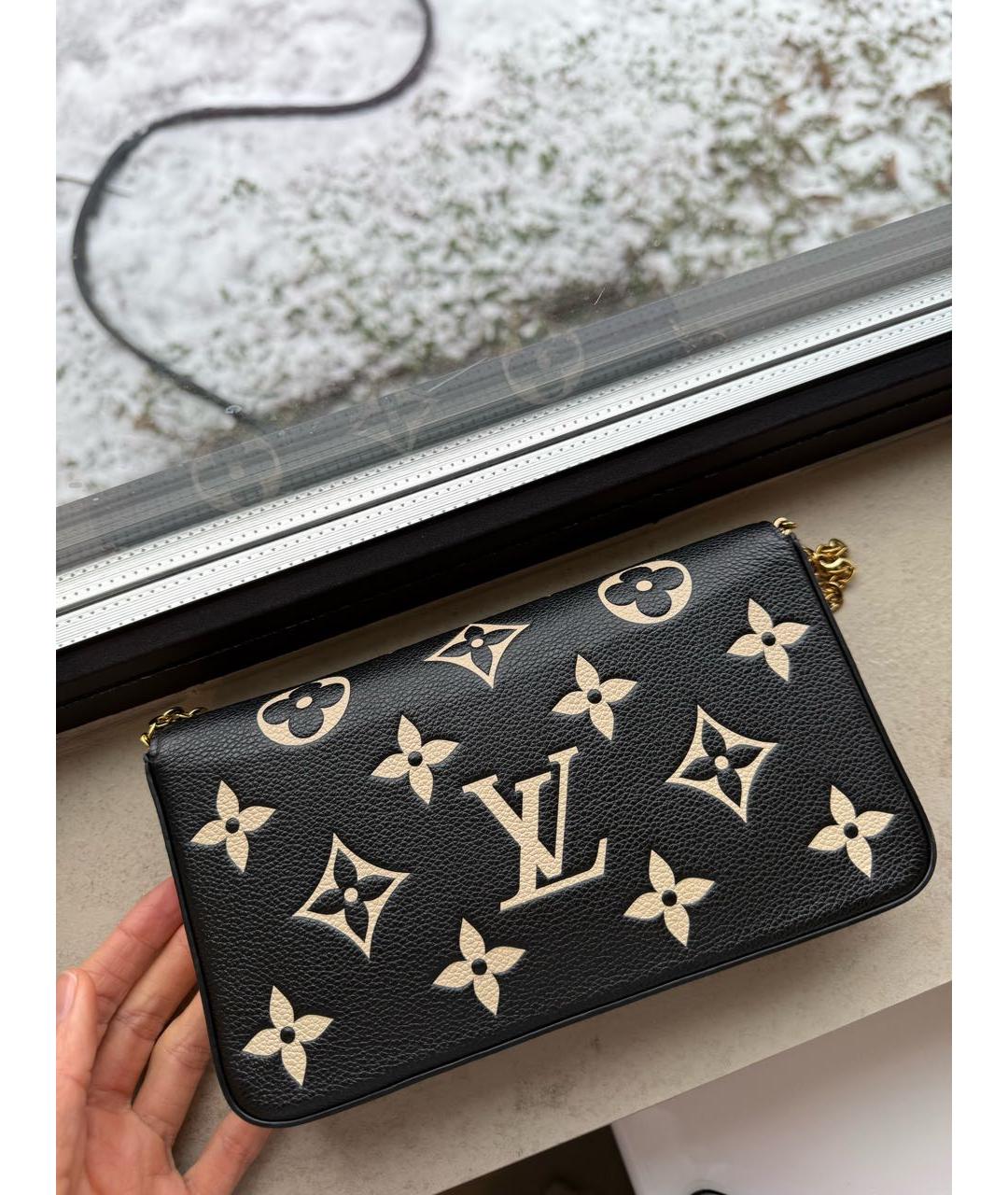 LOUIS VUITTON Золотая кожаная сумка через плечо, фото 2