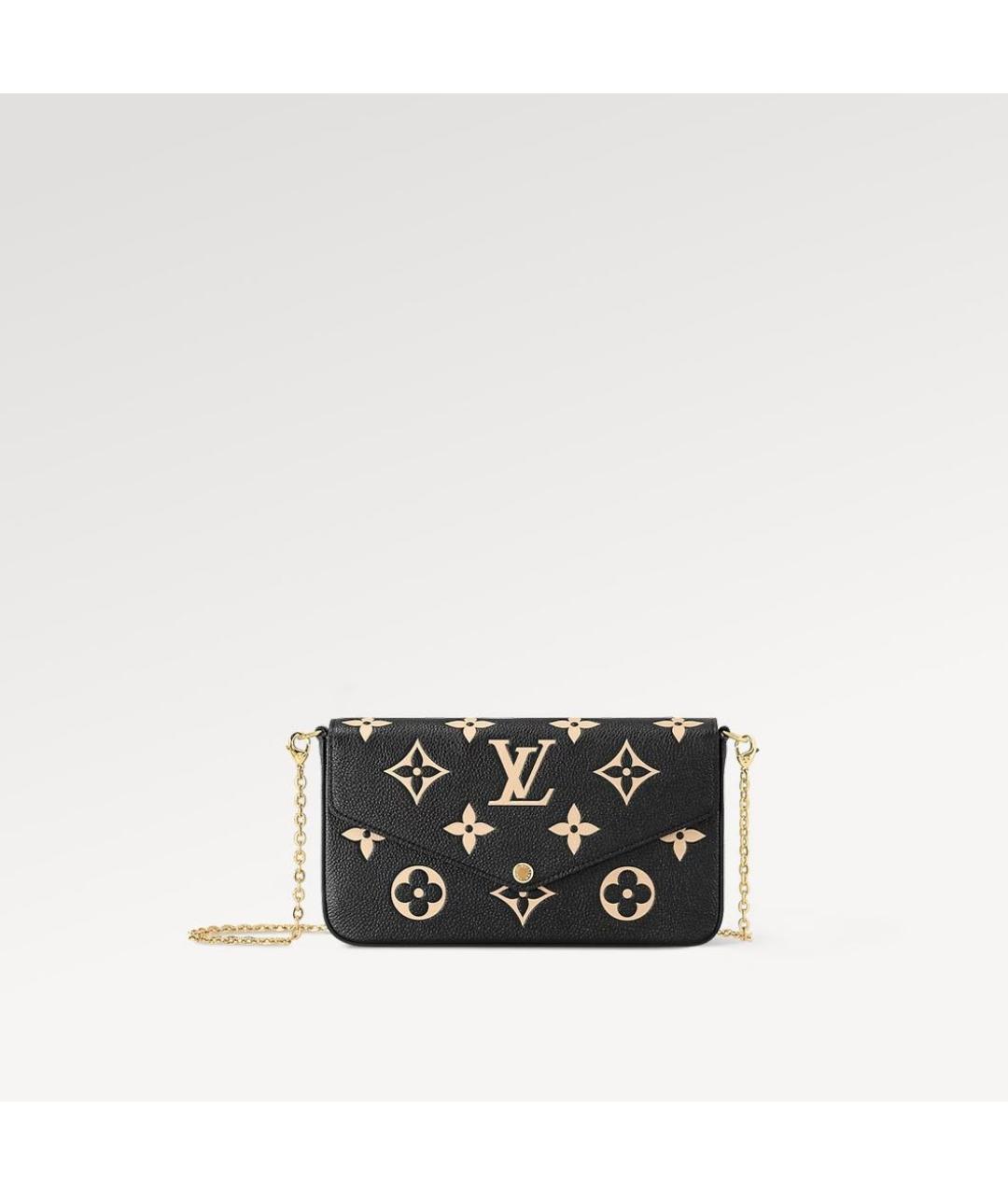 LOUIS VUITTON Золотая кожаная сумка через плечо, фото 9