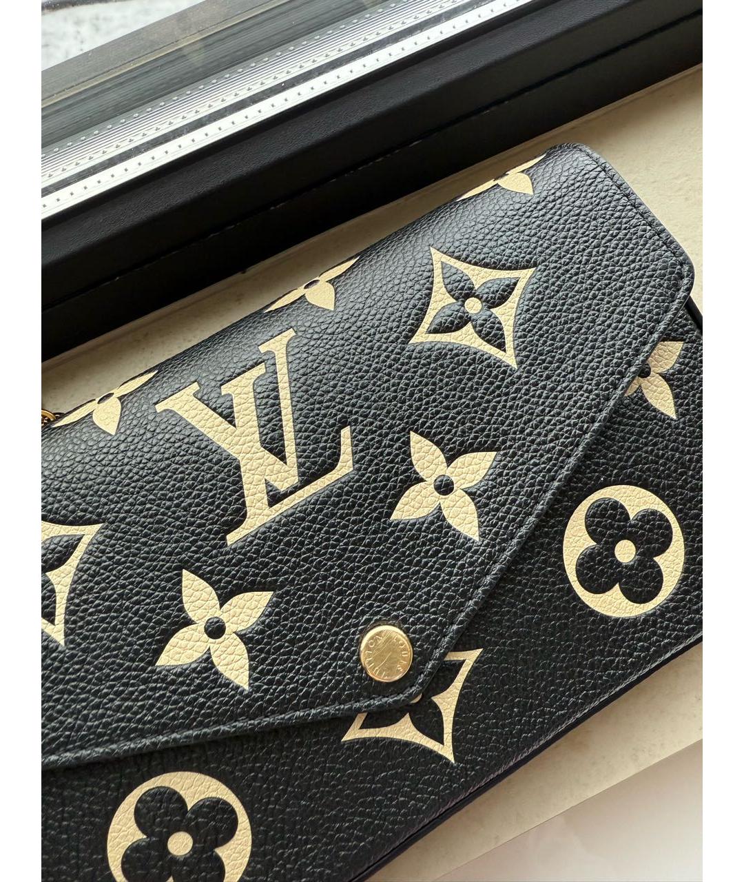 LOUIS VUITTON Золотая кожаная сумка через плечо, фото 4