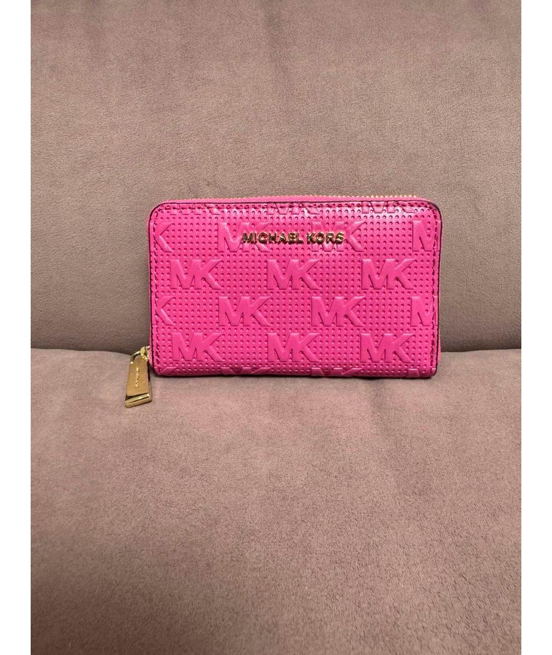 MICHAEL KORS Розовый кошелек, фото 4