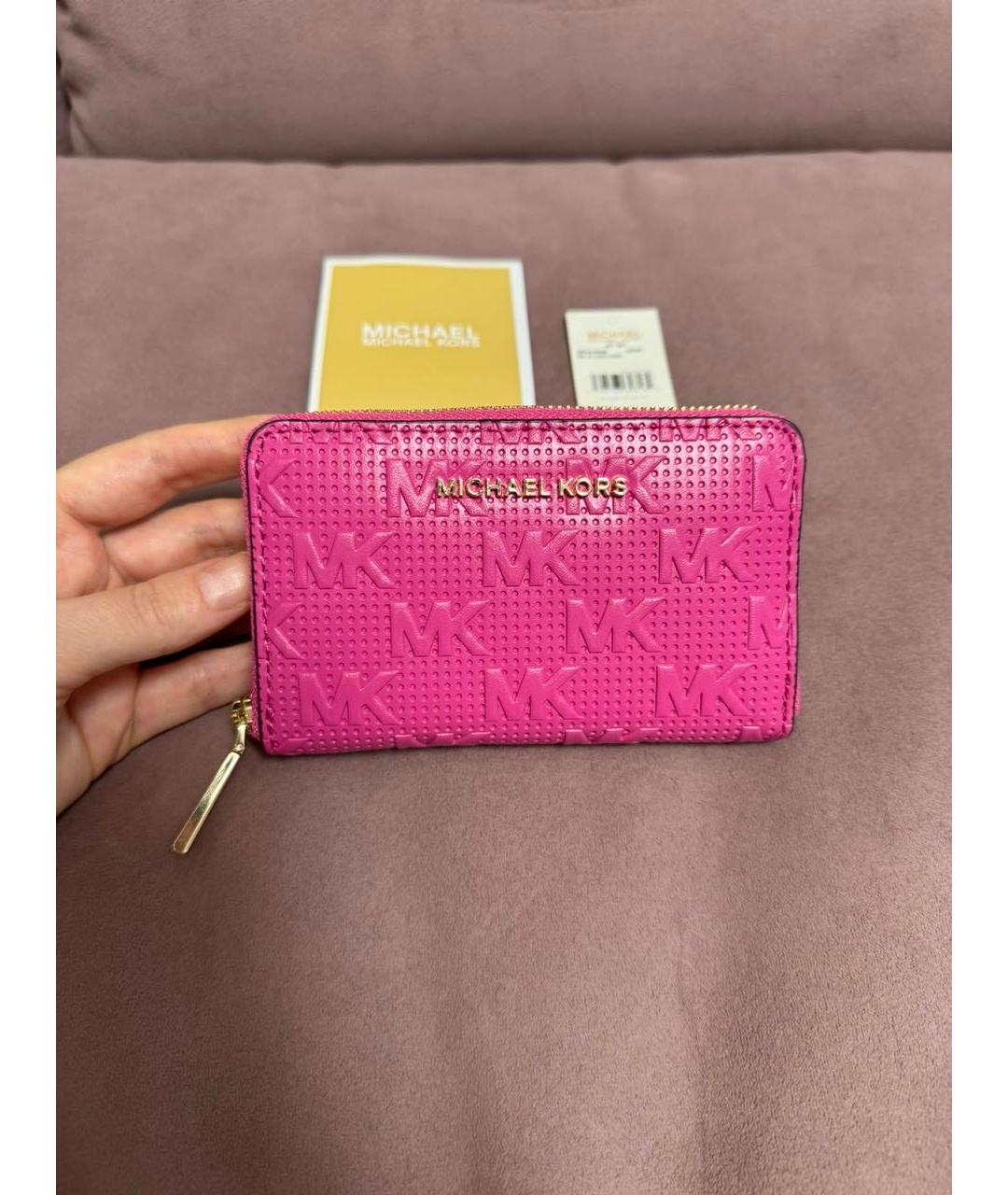 MICHAEL KORS Розовый кошелек, фото 5