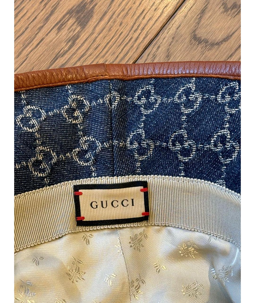 GUCCI Синяя панама, фото 3