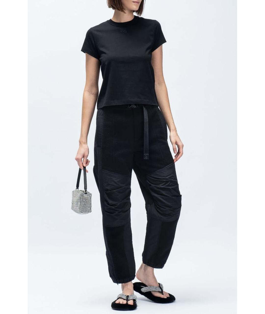 ALEXANDER WANG Черные прямые брюки, фото 2