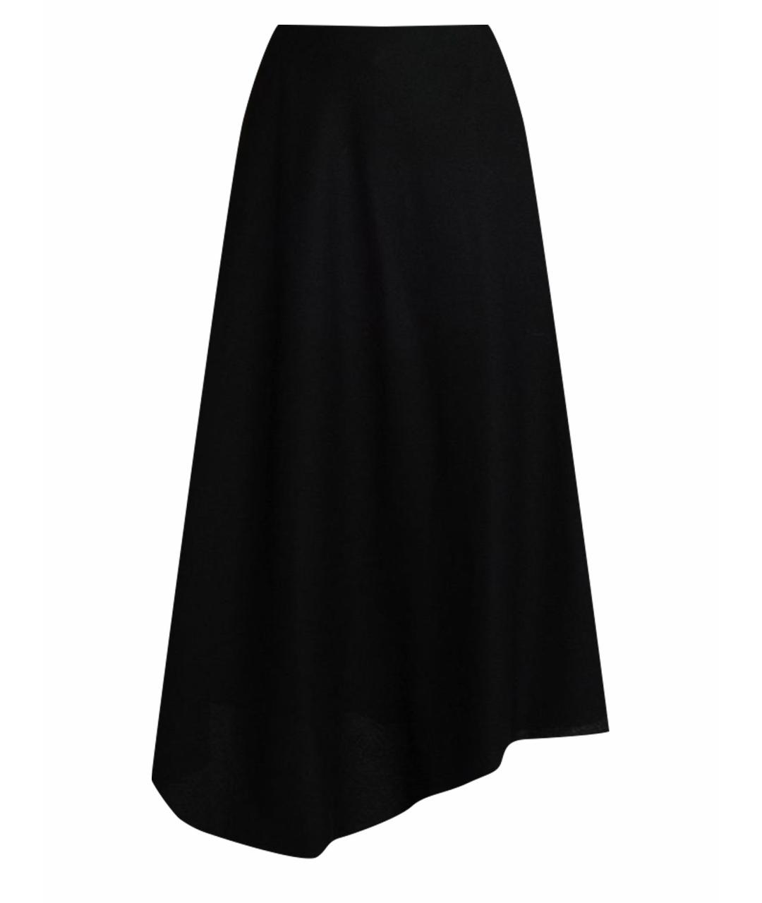 CELINE Черная шерстяная юбка миди, фото 1