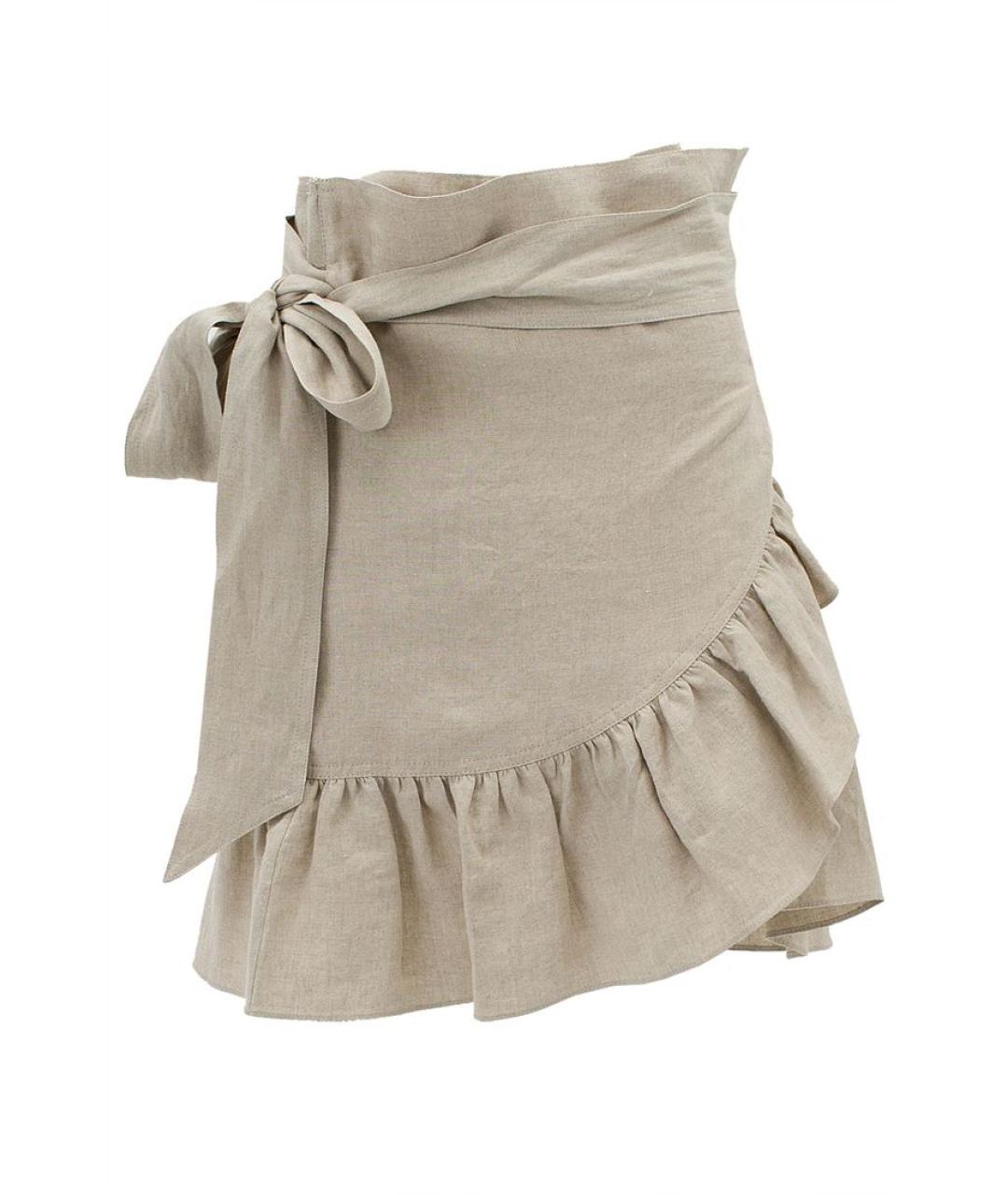 ISABEL MARANT Бежевая юбка мини, фото 1