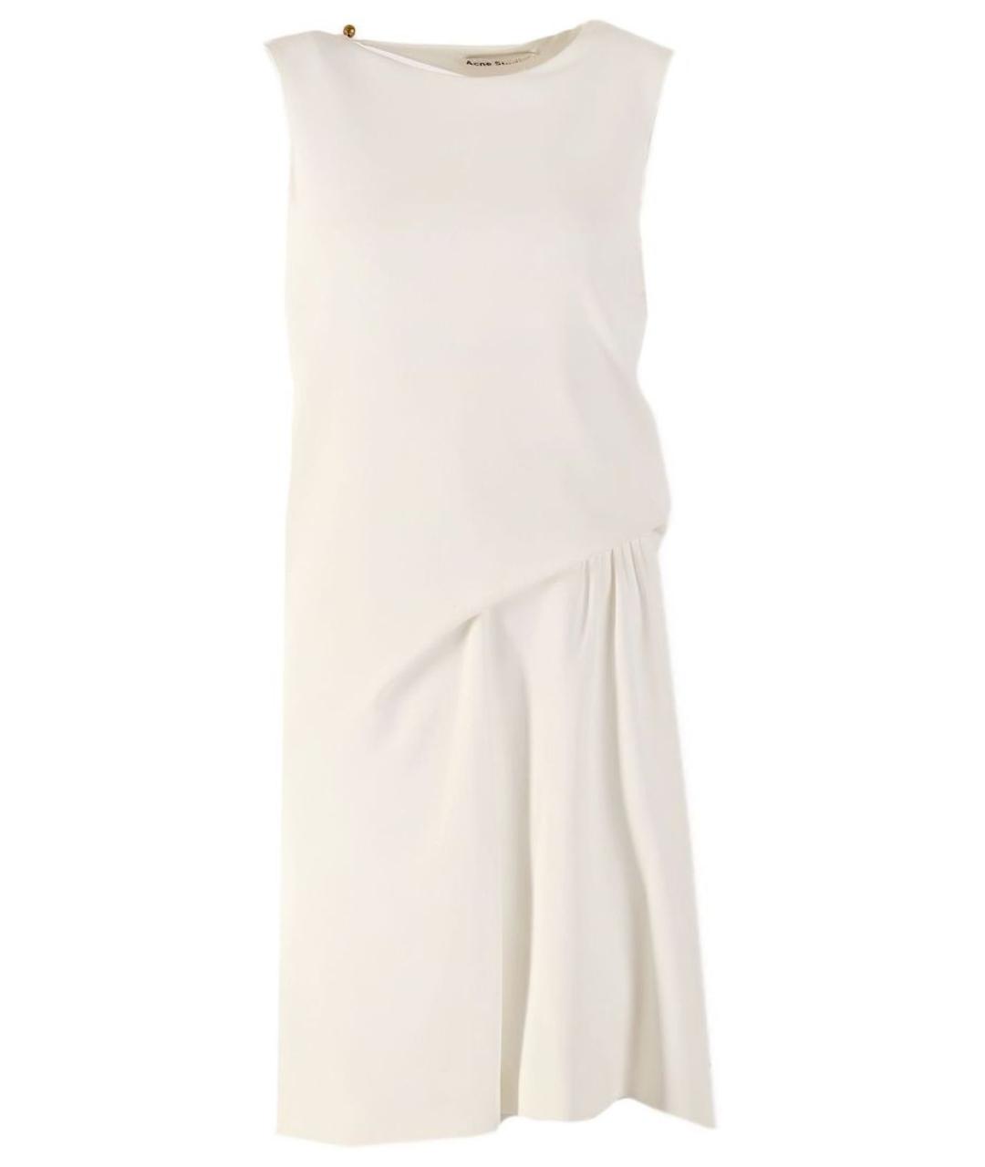 ACNE STUDIOS Белое вискозное повседневное платье, фото 1