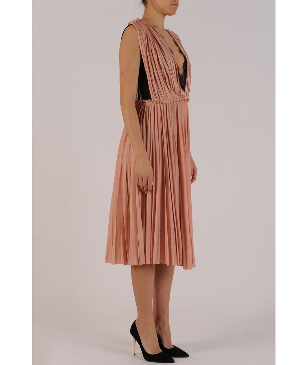 GUCCI Розовое вискозное платье, фото 3