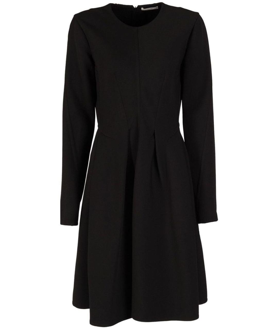 CELINE Черное шерстяное повседневное платье, фото 1