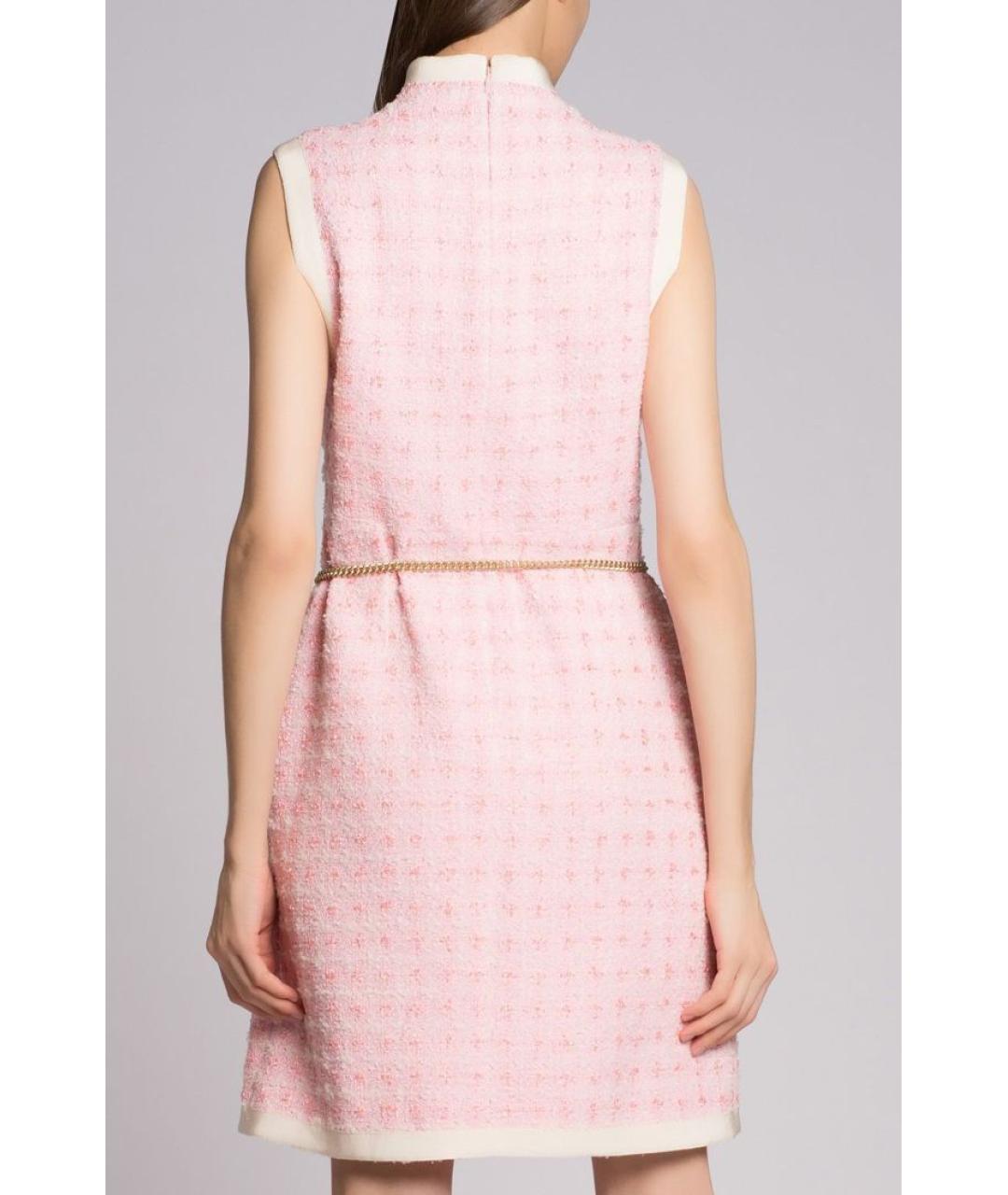 GUCCI Розовое хлопковое повседневное платье, фото 4
