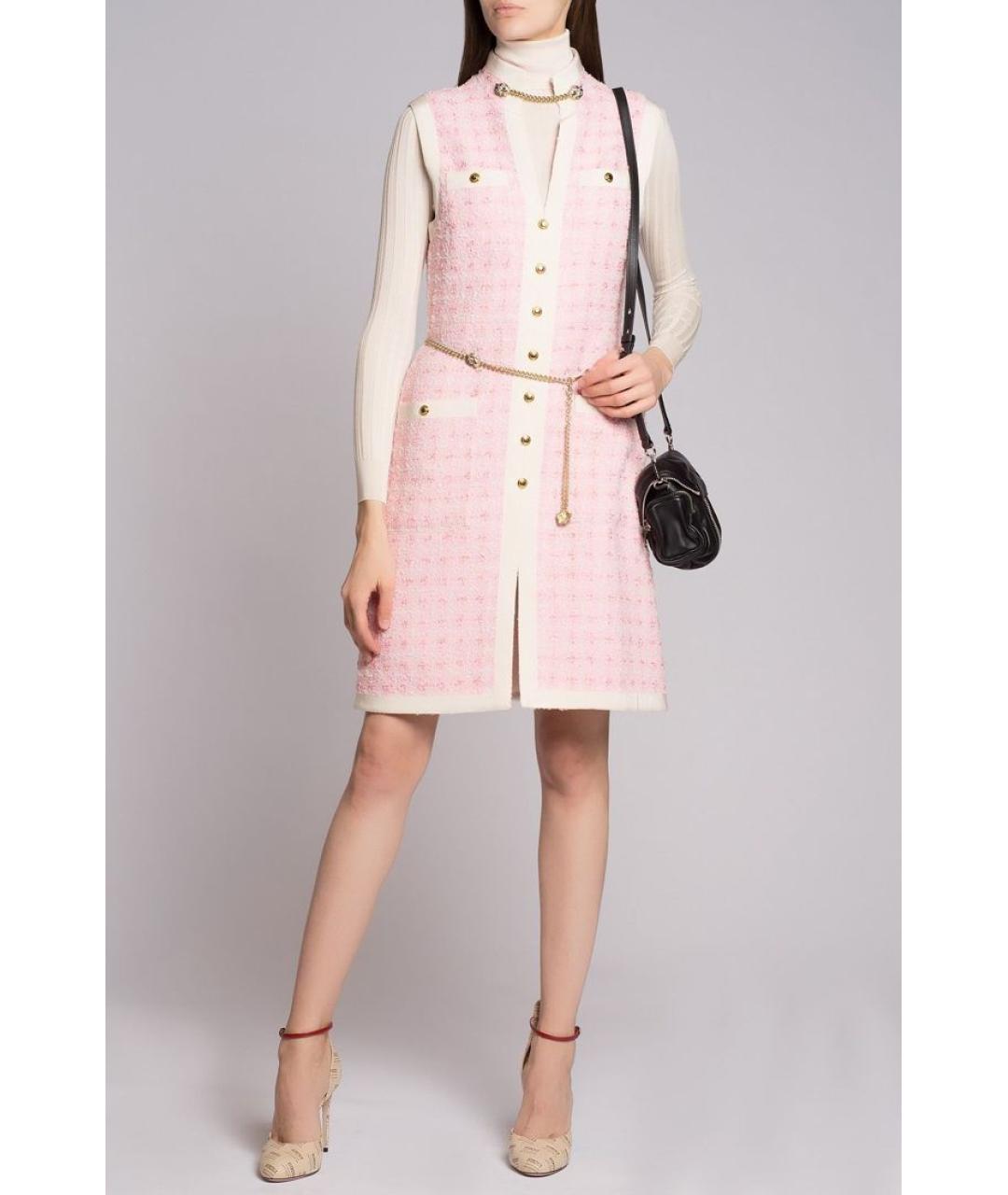GUCCI Розовое хлопковое повседневное платье, фото 2