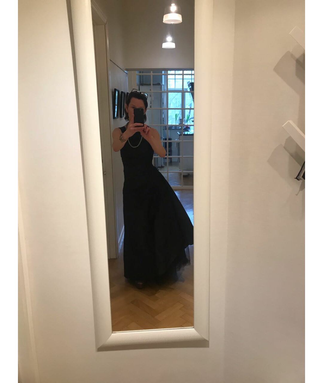 MAX MARA Черное шелковое вечернее платье, фото 2