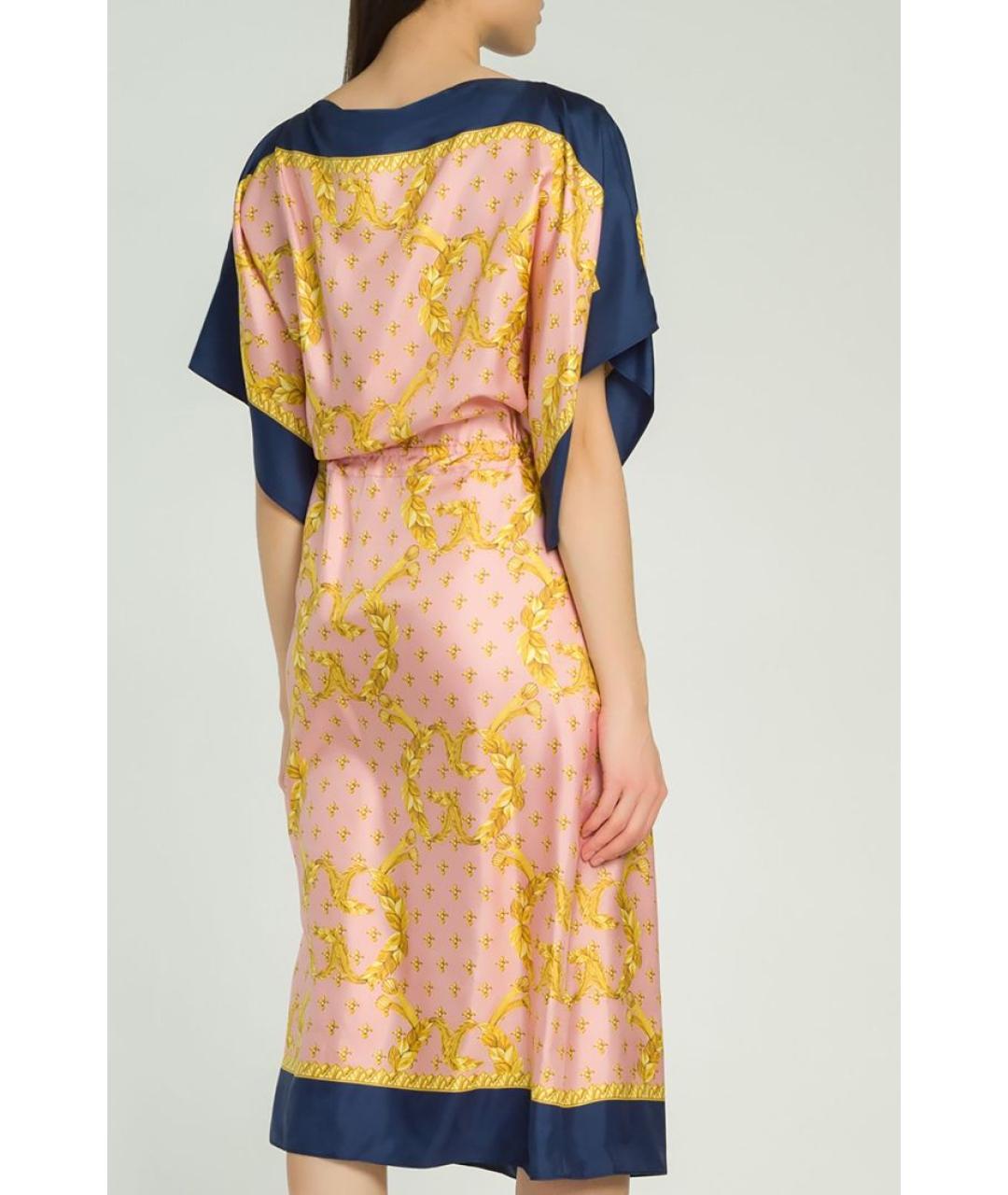 GUCCI Мульти шелковое повседневное платье, фото 4