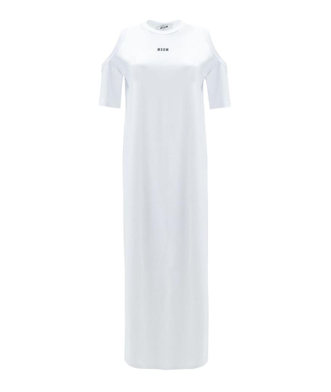 MSGM Белое повседневное платье, фото 1