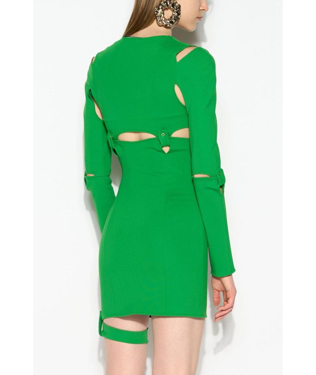 JACQUEMUS Зеленые повседневное платье, фото 4