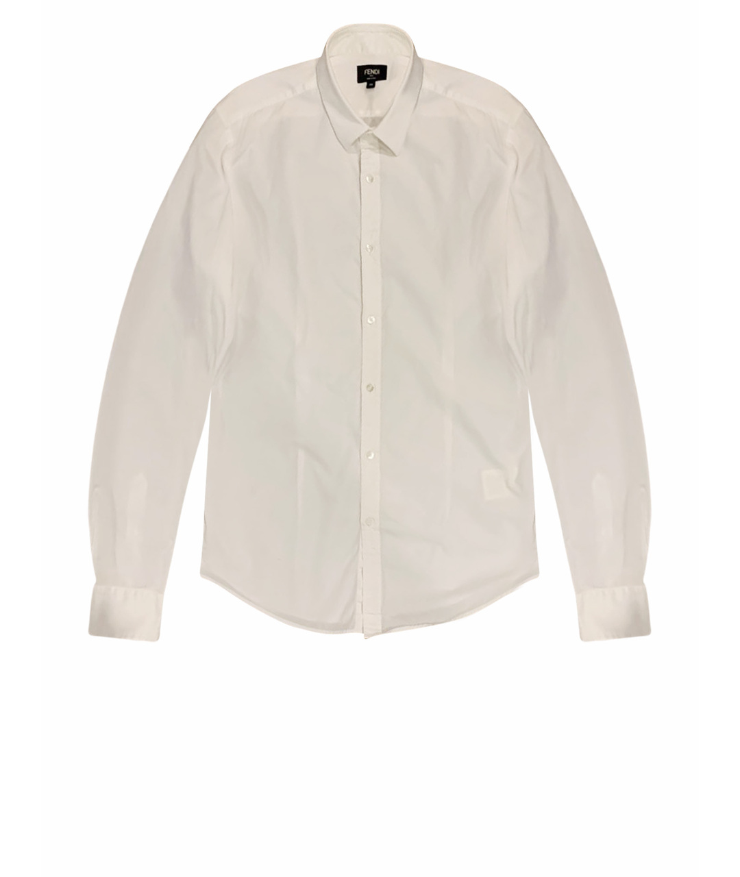 FENDI Белая хлопковая классическая рубашка, фото 1