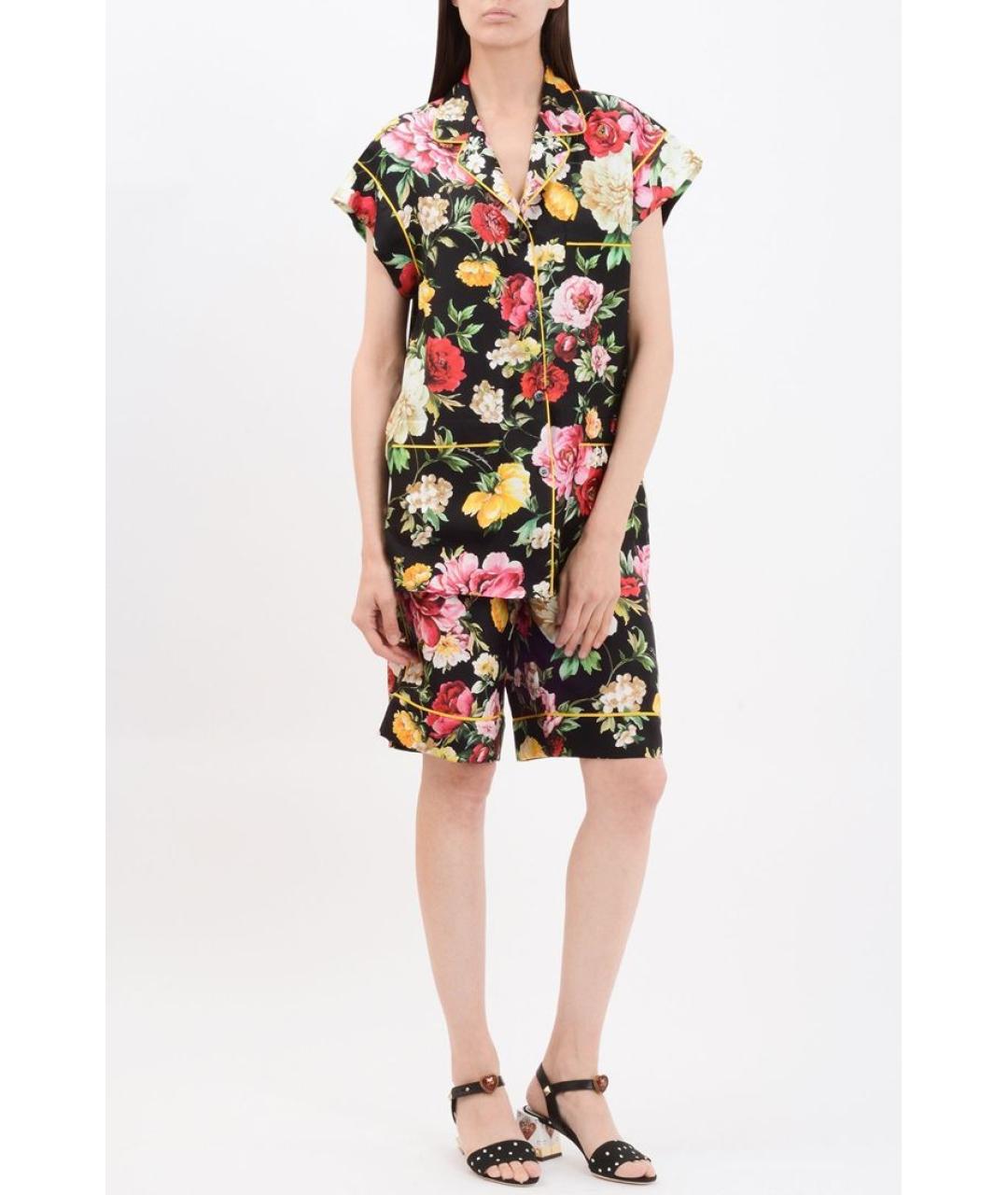 DOLCE&GABBANA Черная шелковая рубашка, фото 2