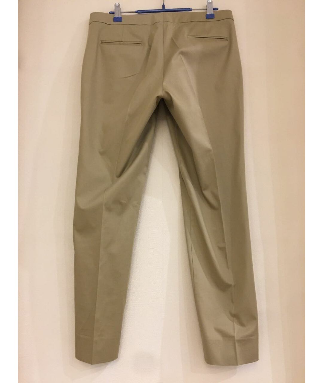 ETRO Горчичные хлопко-эластановые прямые брюки, фото 2