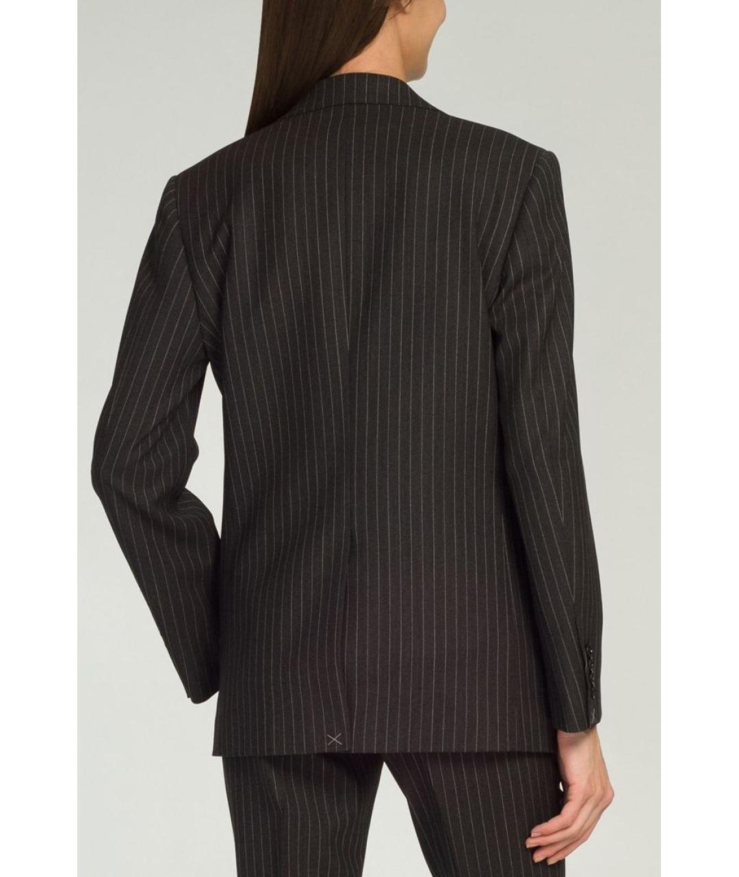 CELINE PRE-OWNED Серый шерстяной жакет/пиджак, фото 4