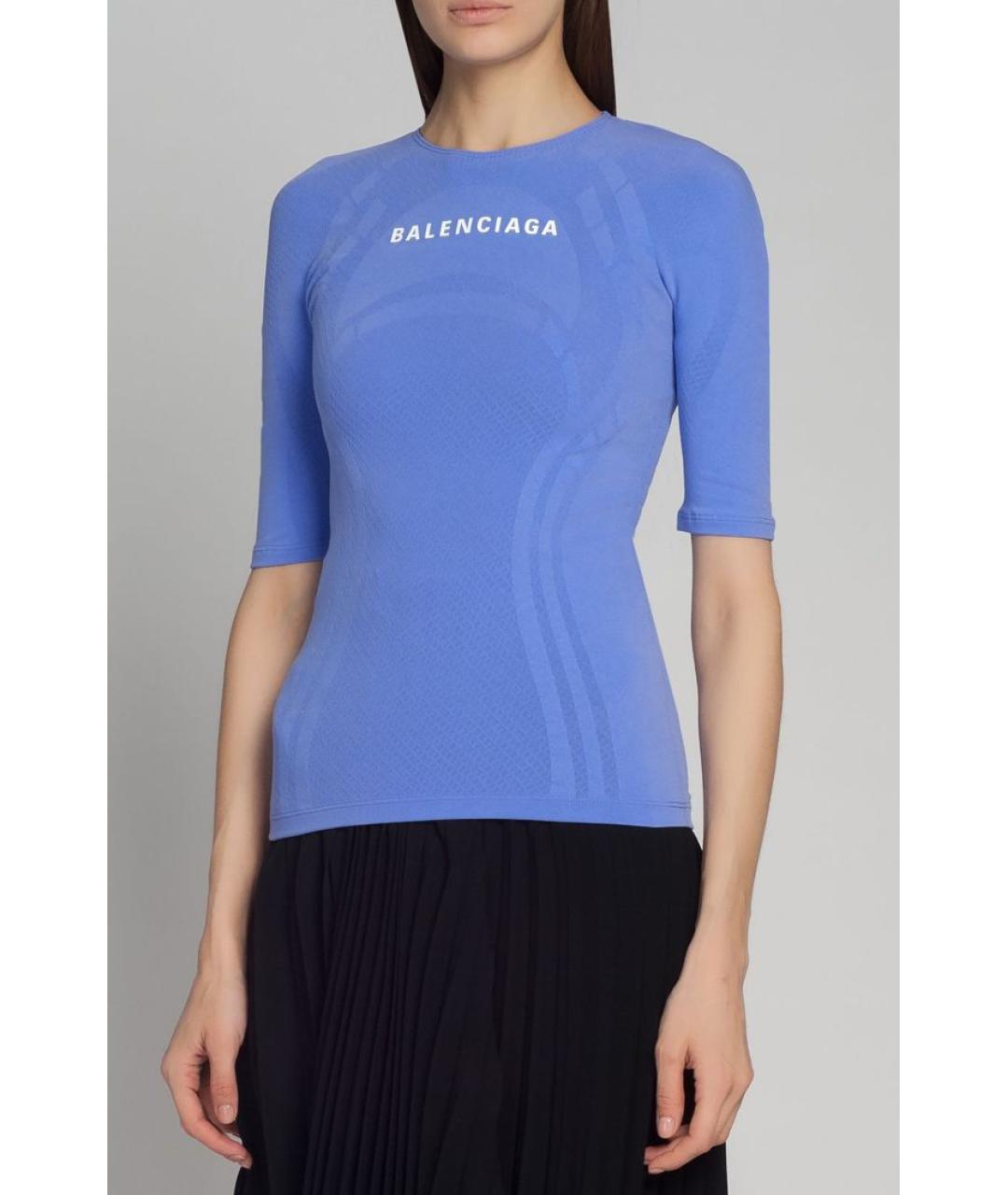 BALENCIAGA Фиолетовая футболка, фото 2