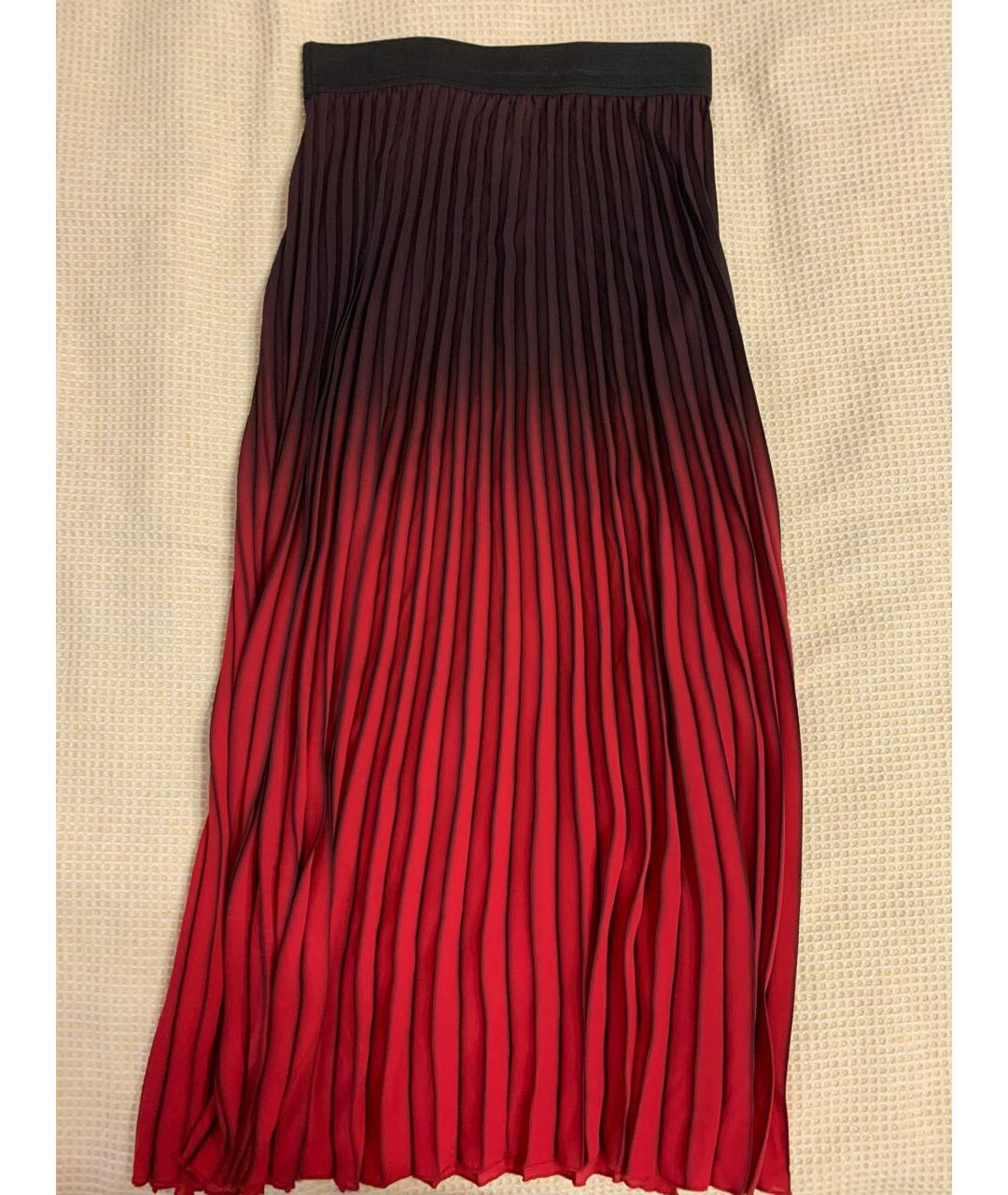 MAJE Красная полиэстеровая юбка миди, фото 2