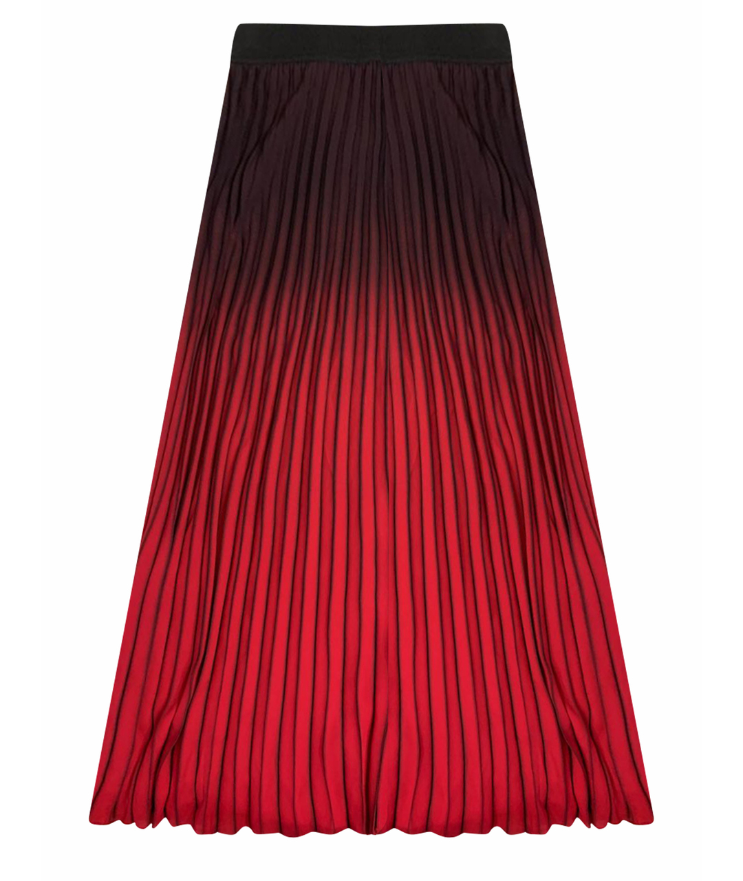 MAJE Красная полиэстеровая юбка миди, фото 1