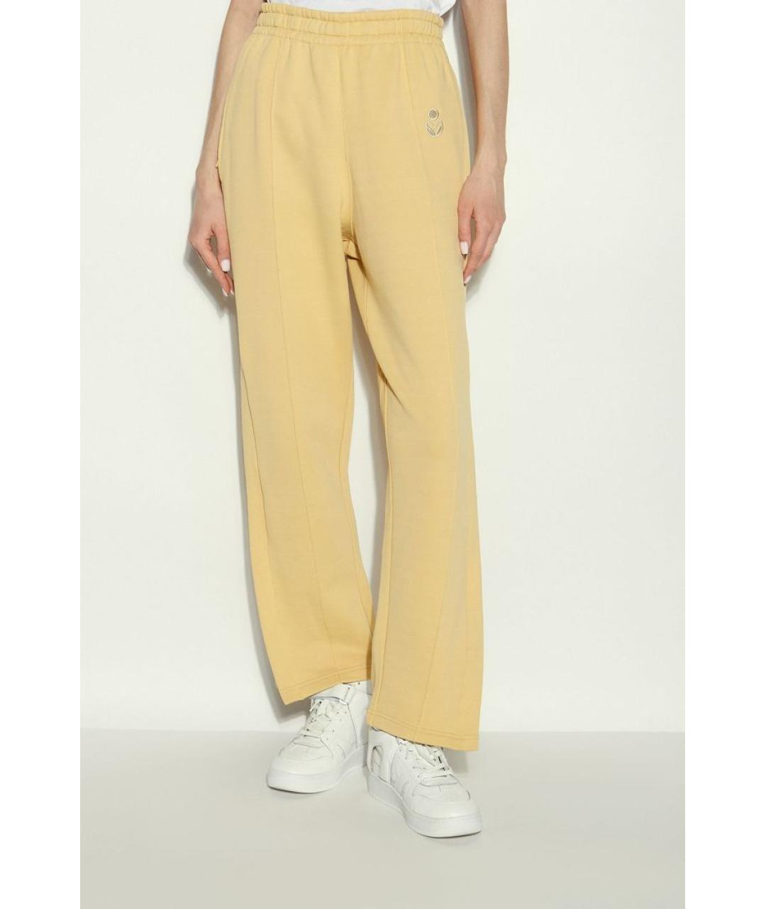 ISABEL MARANT Желтые прямые брюки, фото 3