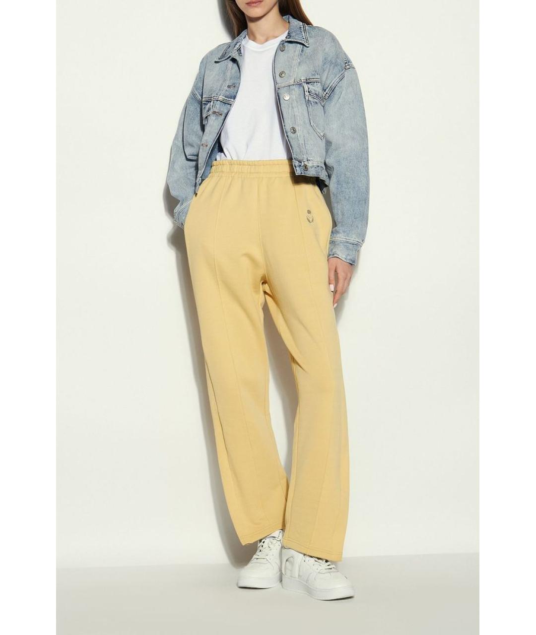 ISABEL MARANT Желтые прямые брюки, фото 2