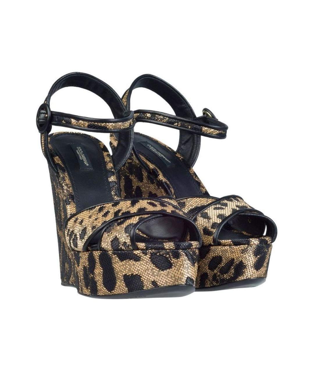 DOLCE&GABBANA Текстильные босоножки, фото 2