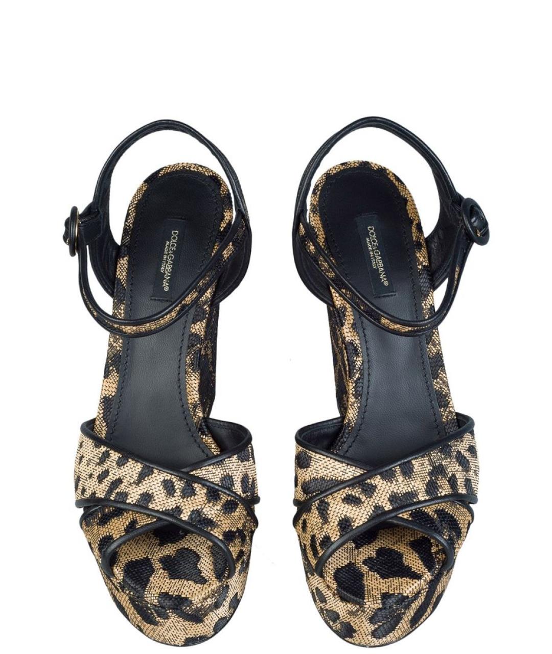 DOLCE&GABBANA Текстильные босоножки, фото 3