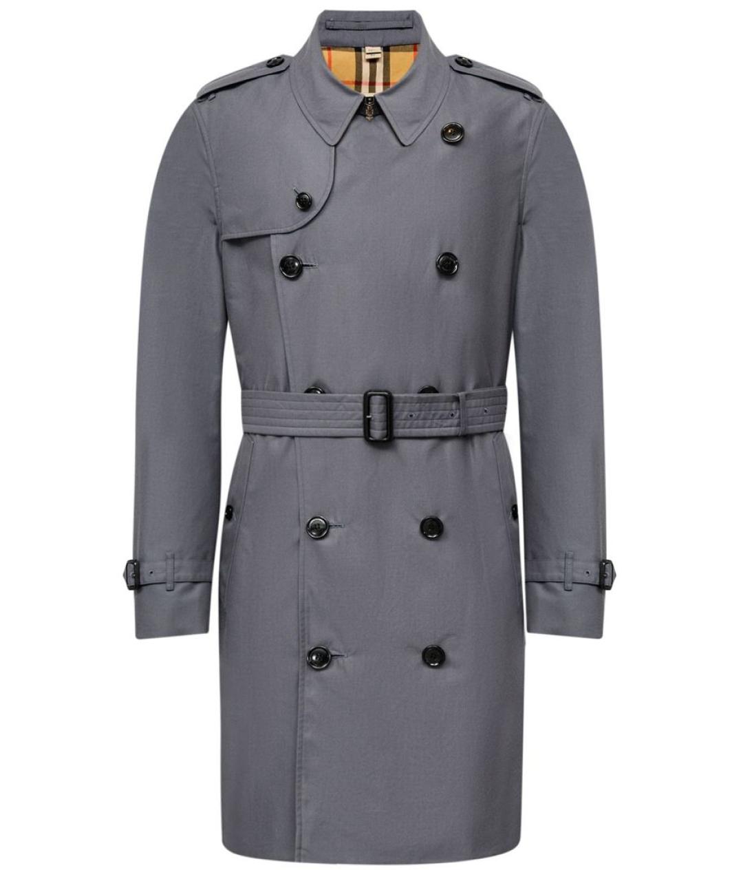 BURBERRY Серый тренч / плащ, фото 1