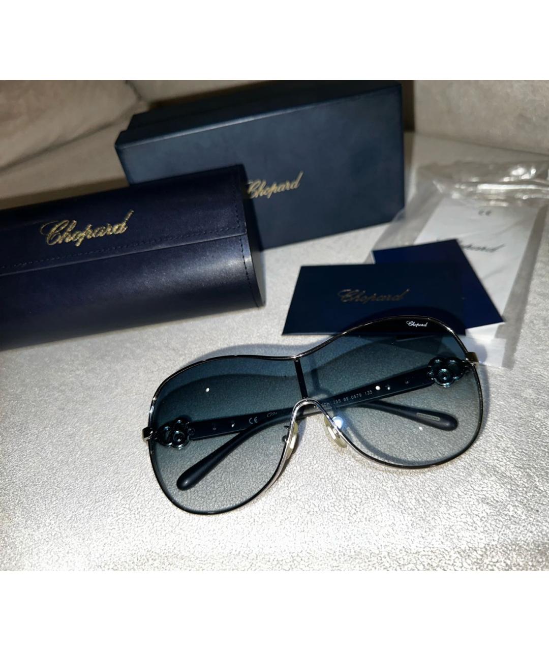 CHOPARD Темно-синие солнцезащитные очки, фото 8