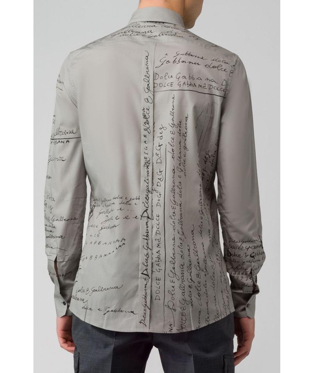 DOLCE&GABBANA Серая кэжуал рубашка, фото 4