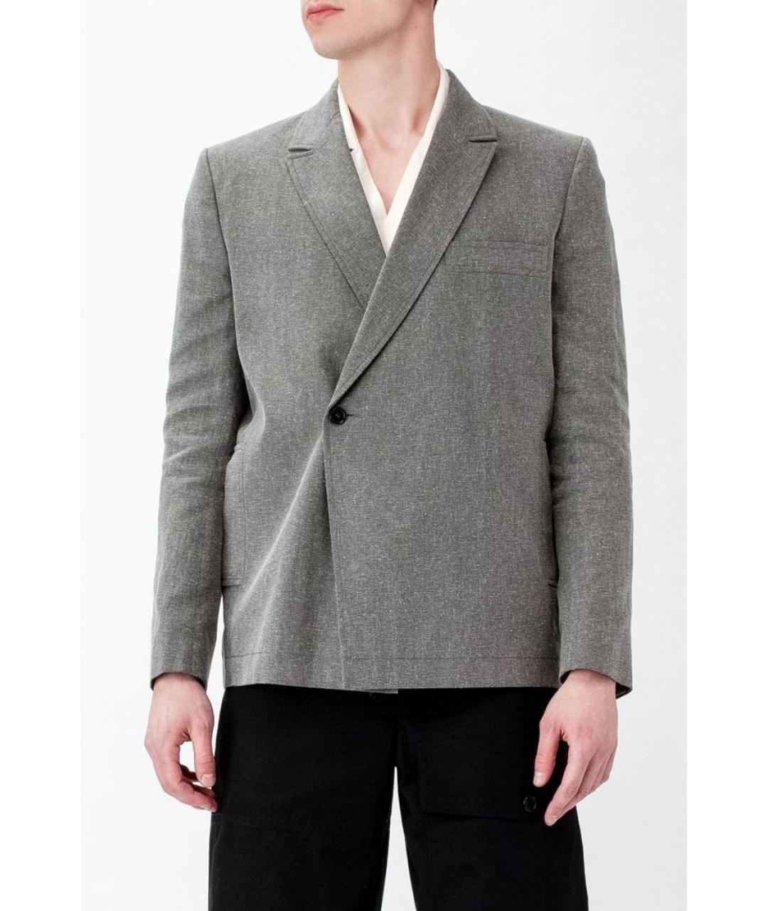 JACQUEMUS Серый пиджак, фото 2