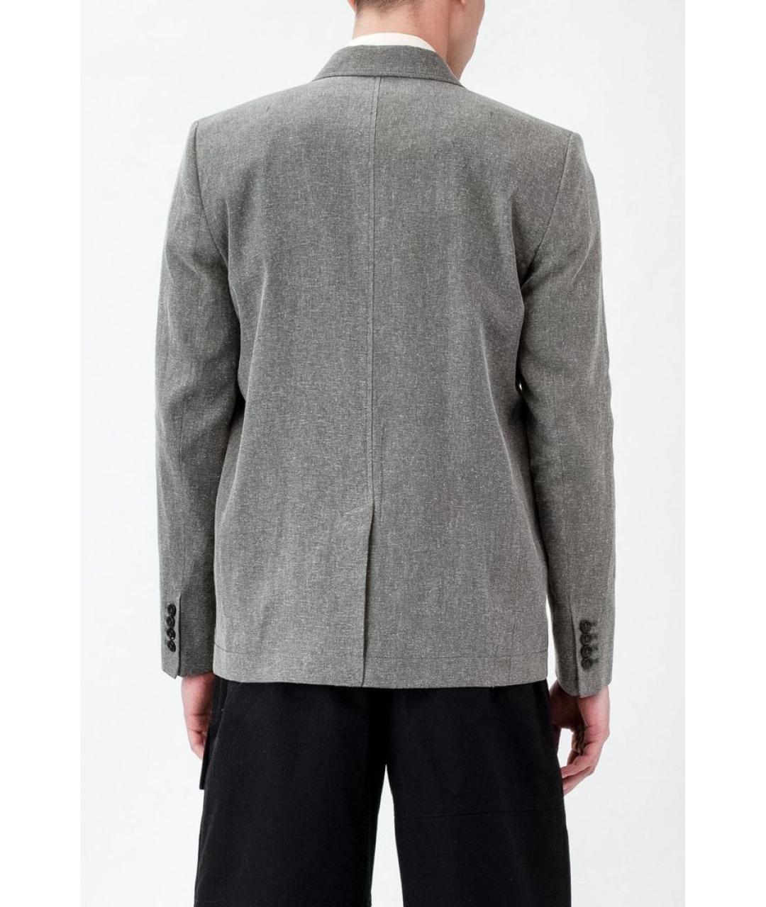 JACQUEMUS Серый пиджак, фото 4