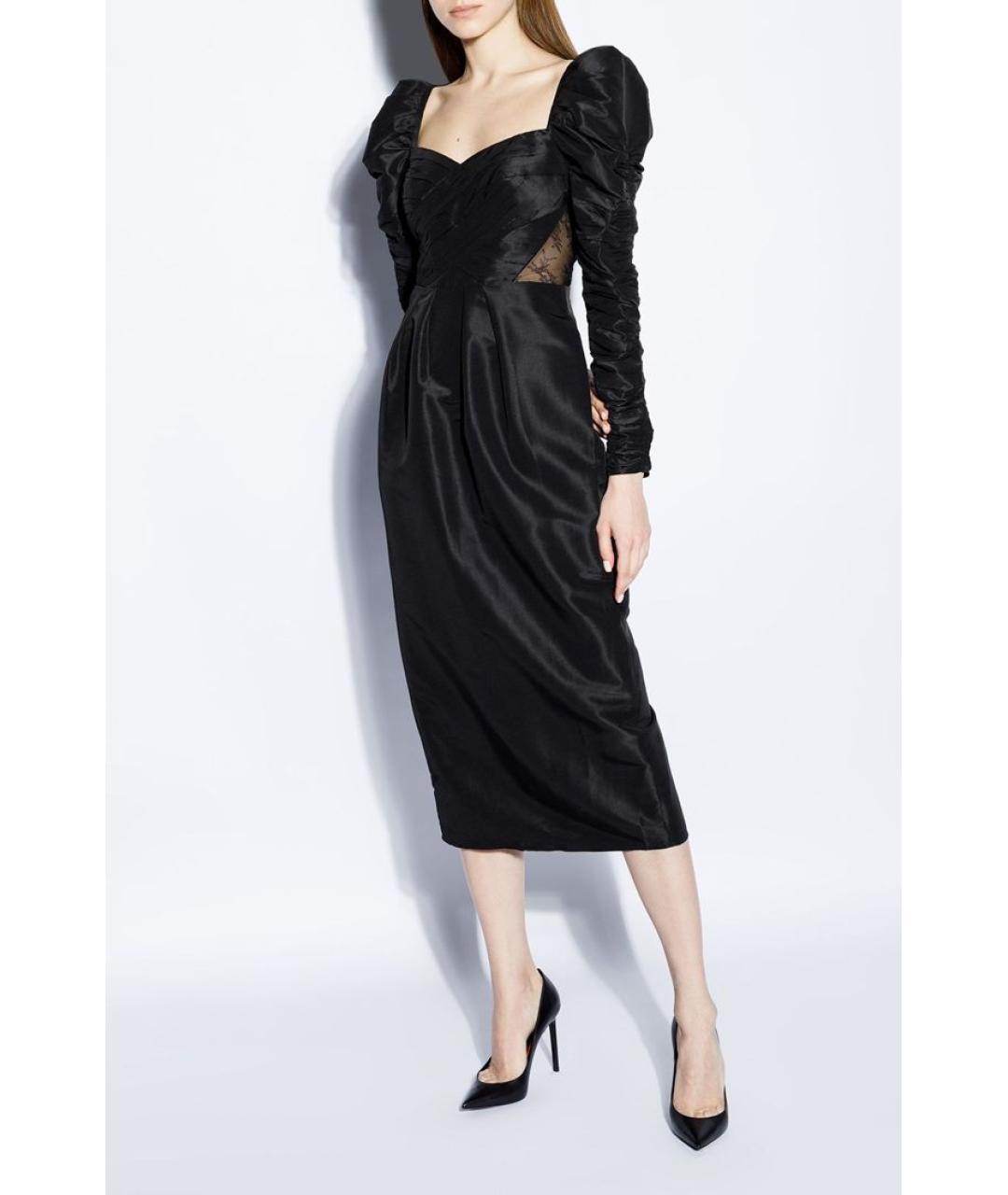 SELF-PORTRAIT Черное коктейльное платье, фото 3