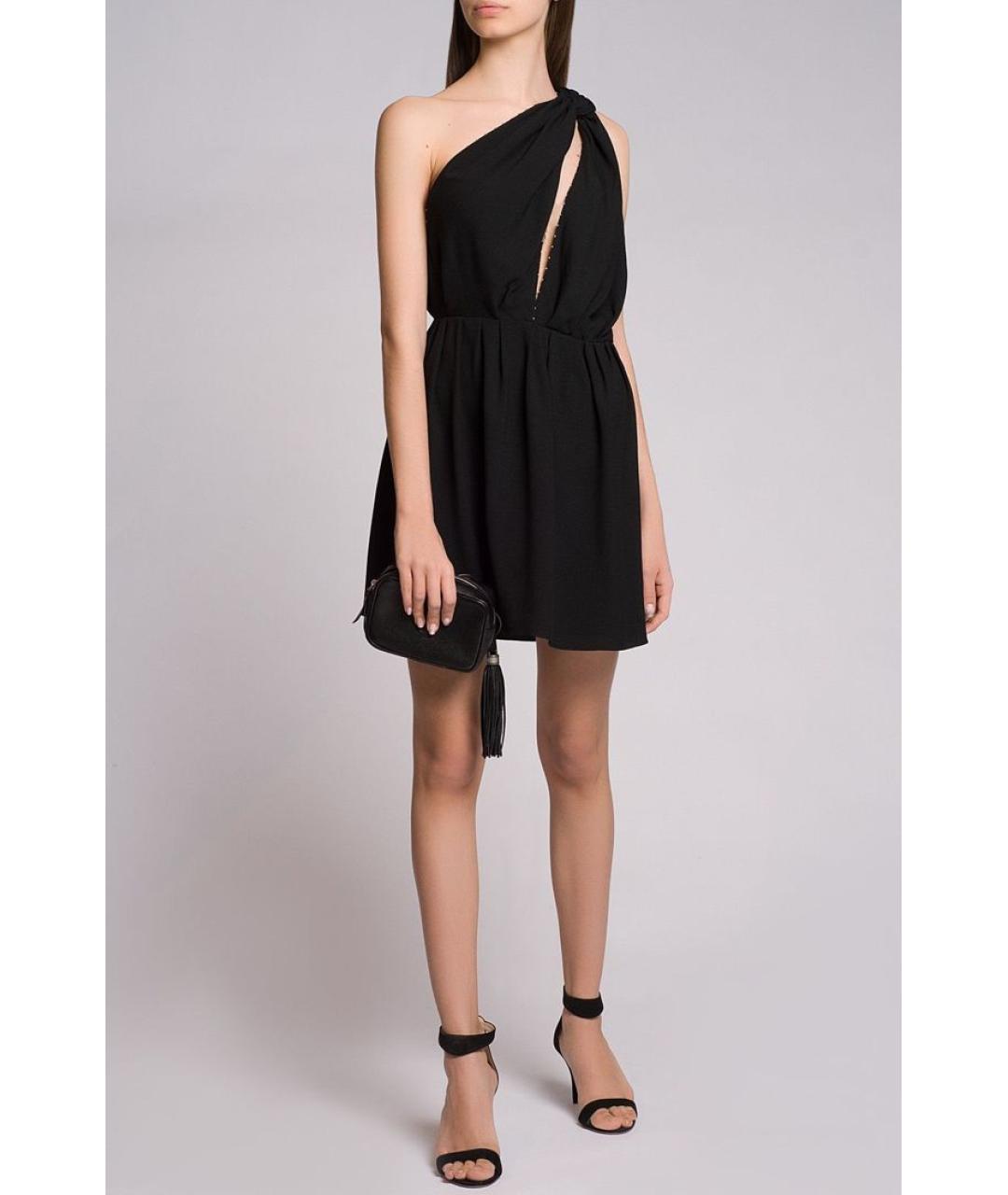 SAINT LAURENT Черное коктейльное платье, фото 3